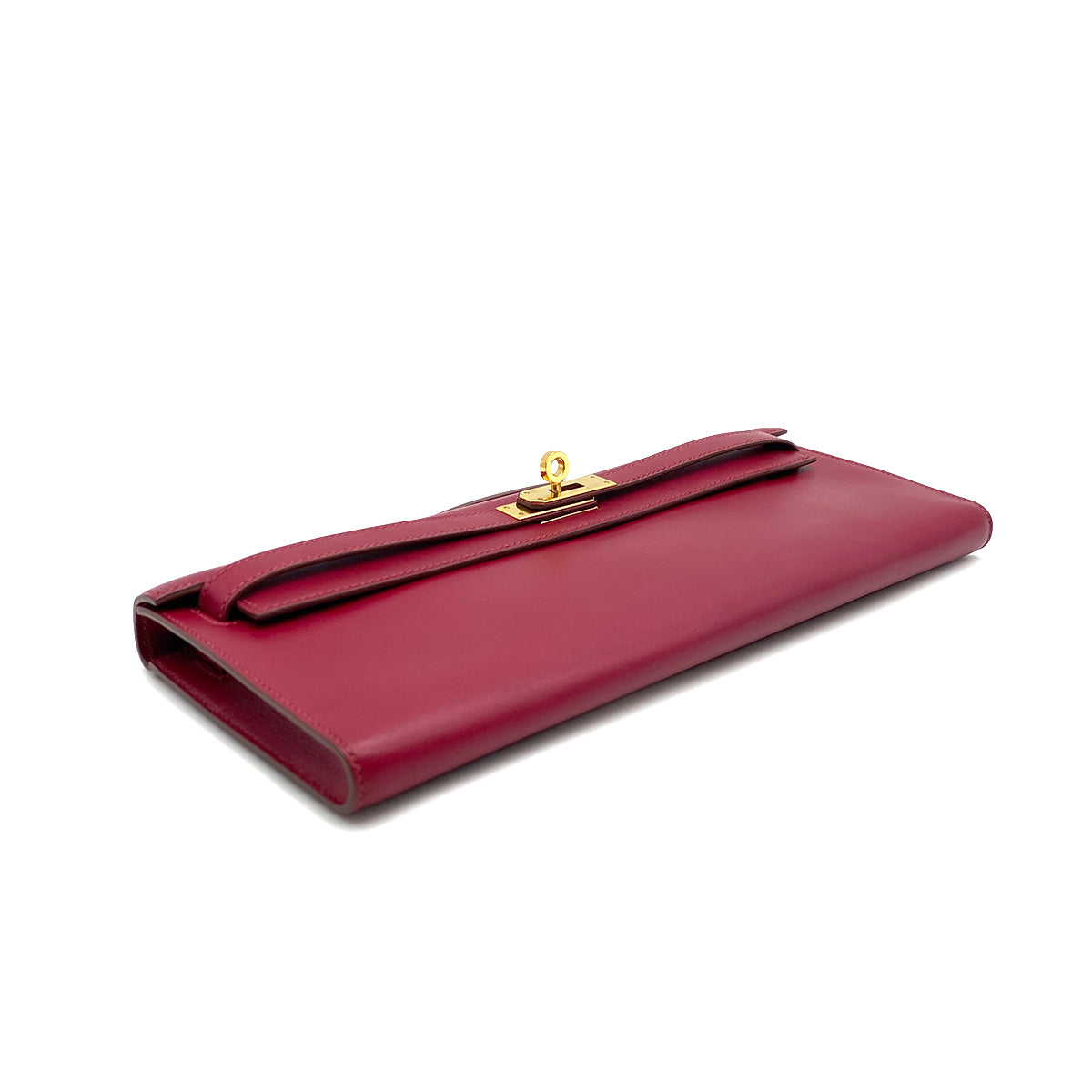 HERMES KELLY CUT RUBIS VEAU SWIF HAND BAG 2014 SQUARE R GOLD HARDWARE 90322055