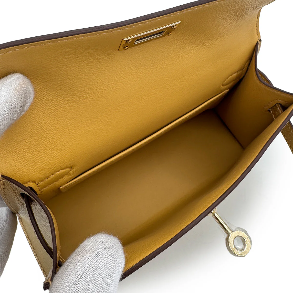 HERMES KELLY MINI 2 NEW DORE CHEVRE CHAMKILA HAND SHOULDER BAG 2025 K STAMP GOLD HARDWARE 90319696