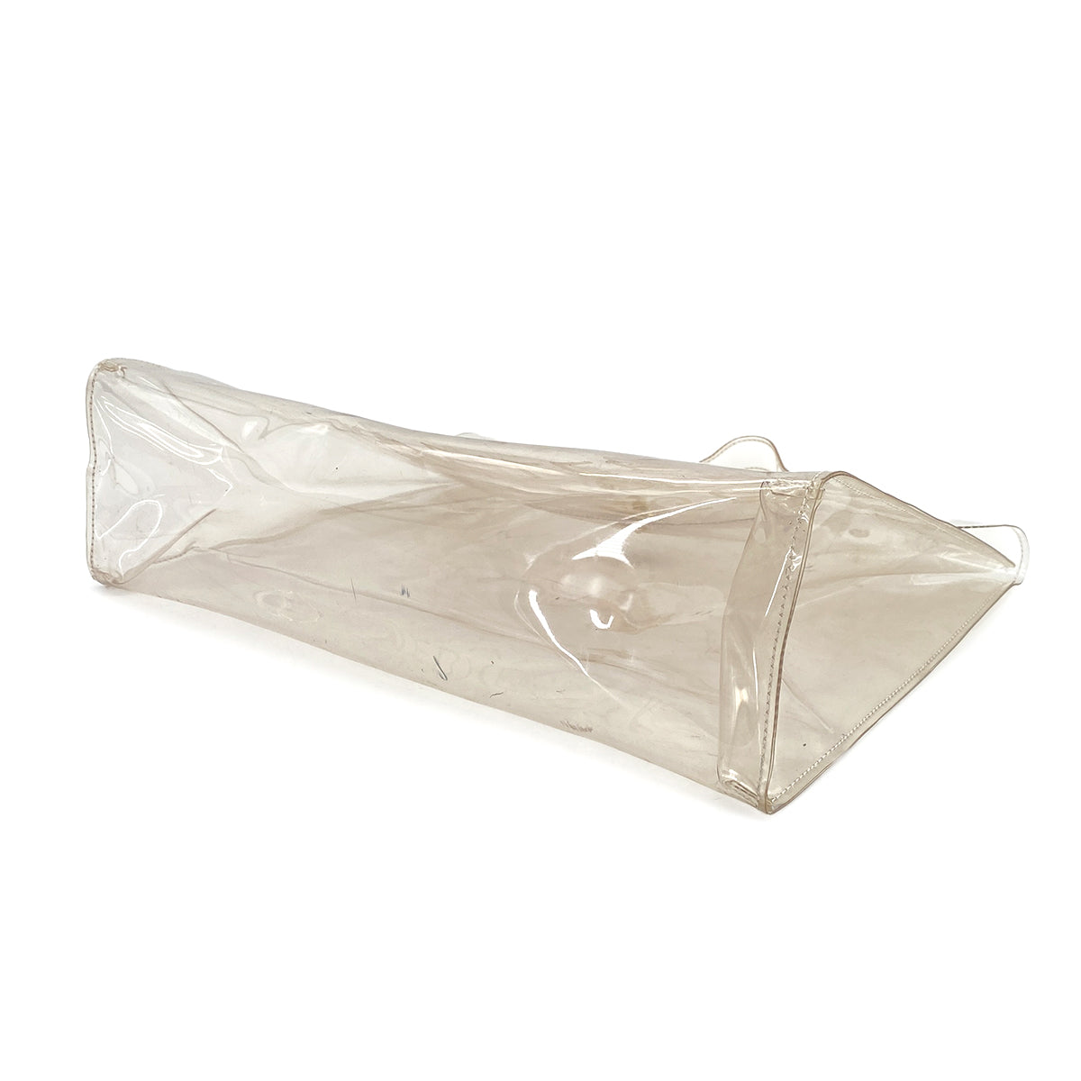 HERMES VINYL KELLY SOUVENIR DE L' EXPOSITION 1997 CLEAR HAND BAG GOLD HARDWARE 90321764