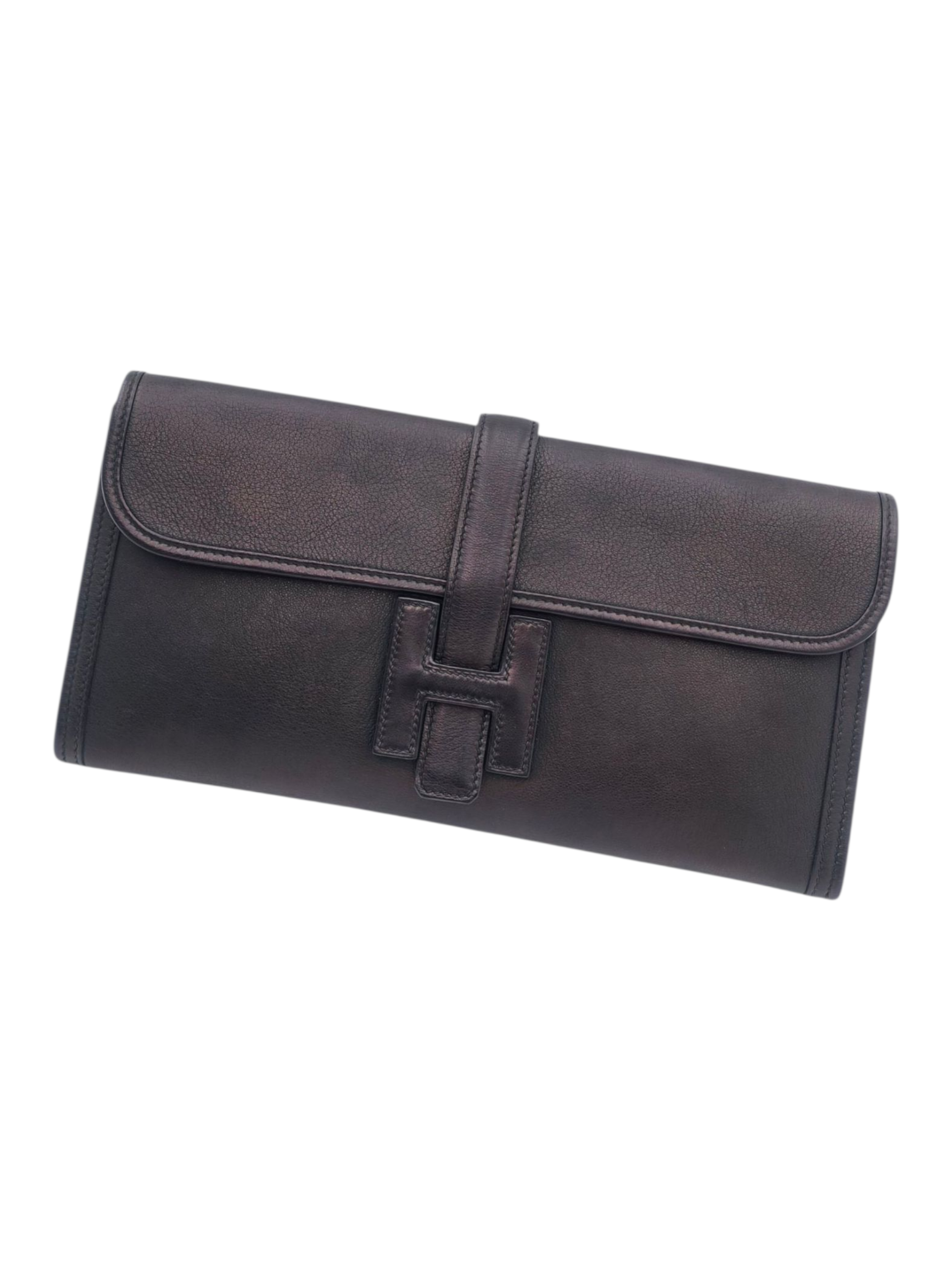 Hermès Jige Black in Evercolor SYC132FR