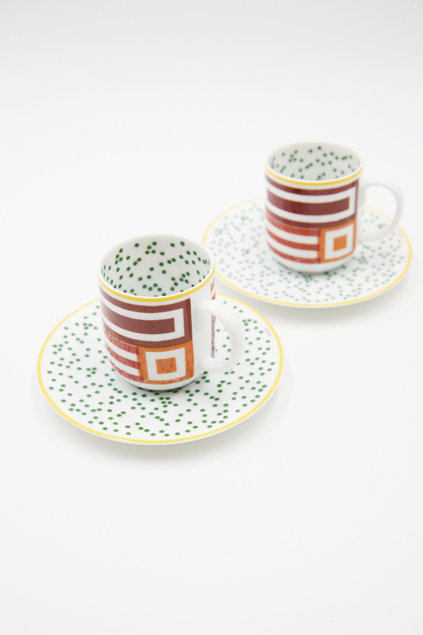 HERMÈS Hippomobile Coffee Cups and Saucers