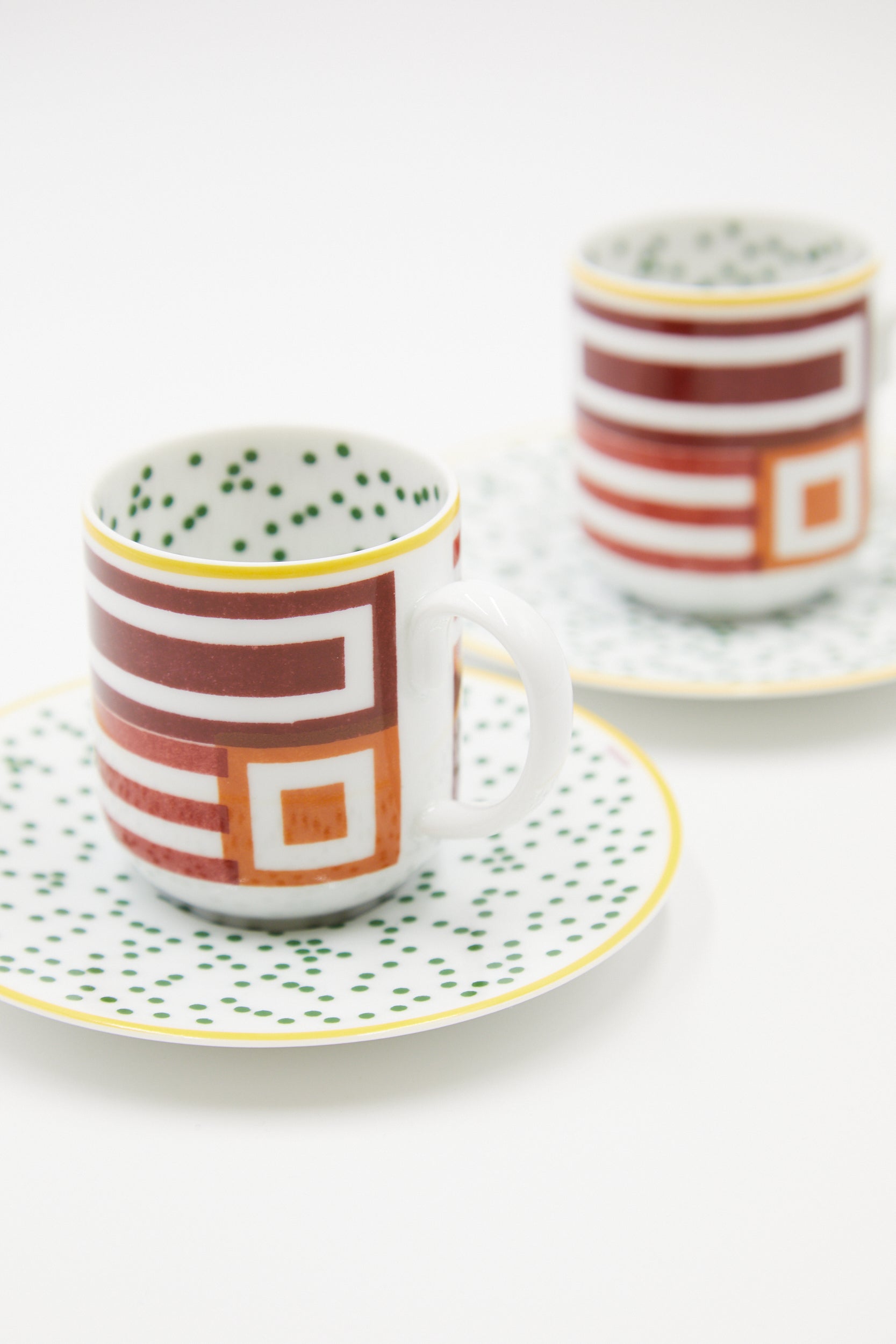 HERMÈS Hippomobile Coffee Cups and Saucers