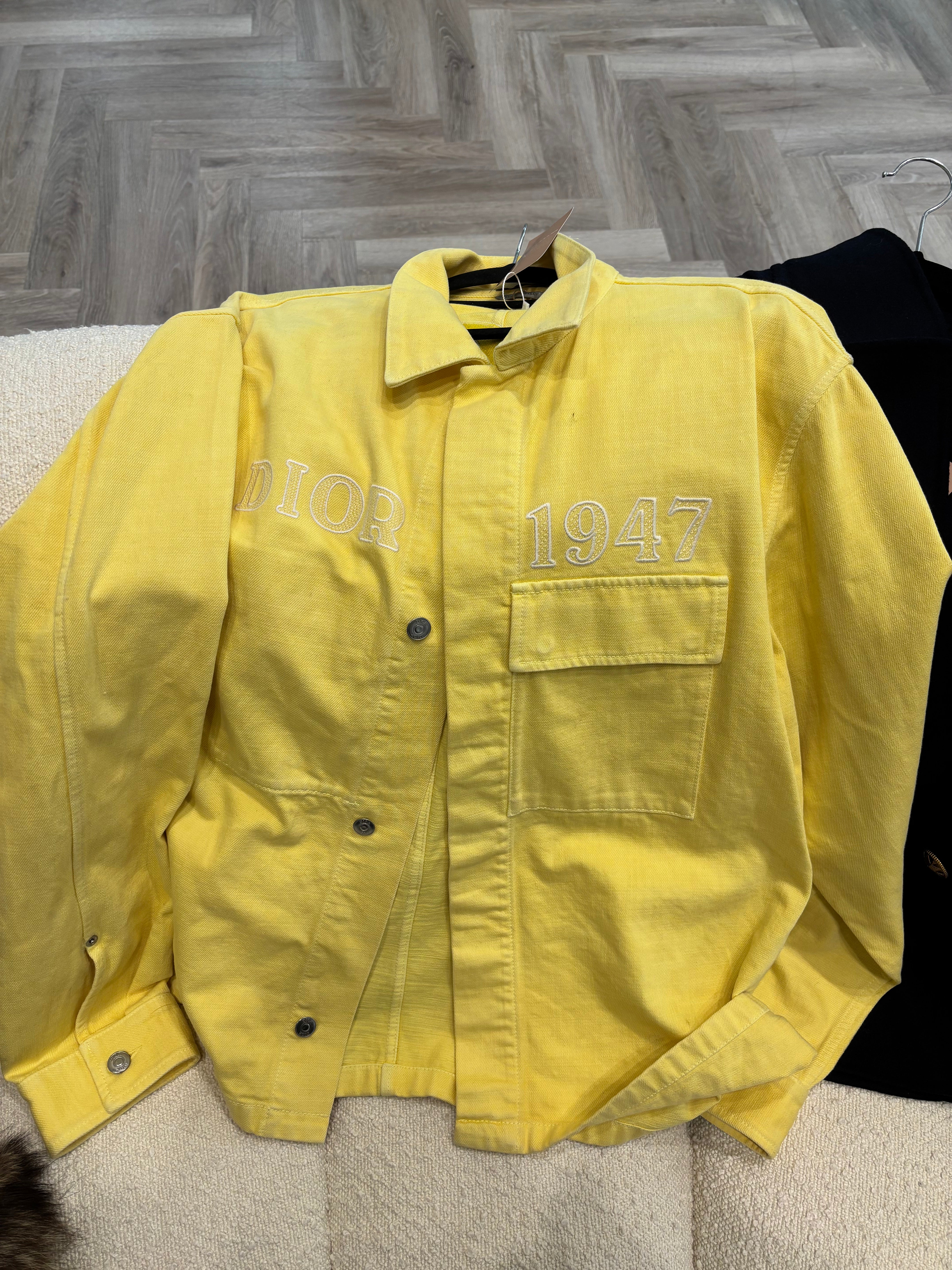 Christian Dior Yellow Denim 1947 Trucker Jacket ALC2022