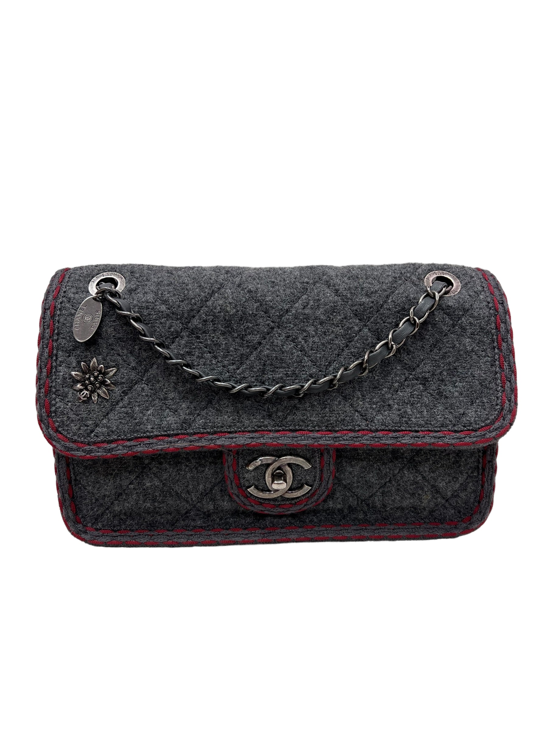 Chanel Seasonal Edelwiss Flap Medium RHW #21 SYCY155