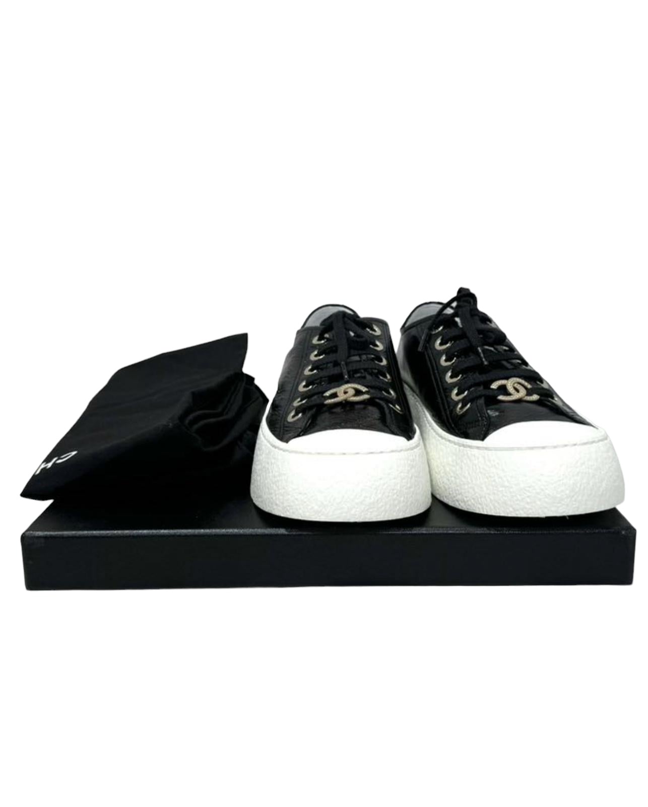 Chanel Black Sneakers - 38