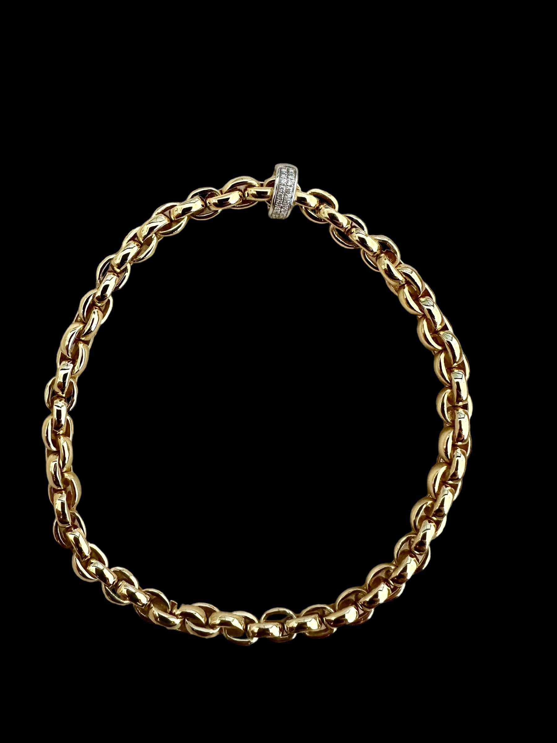 18K Yellow Gold Stretch Gold Bracelet