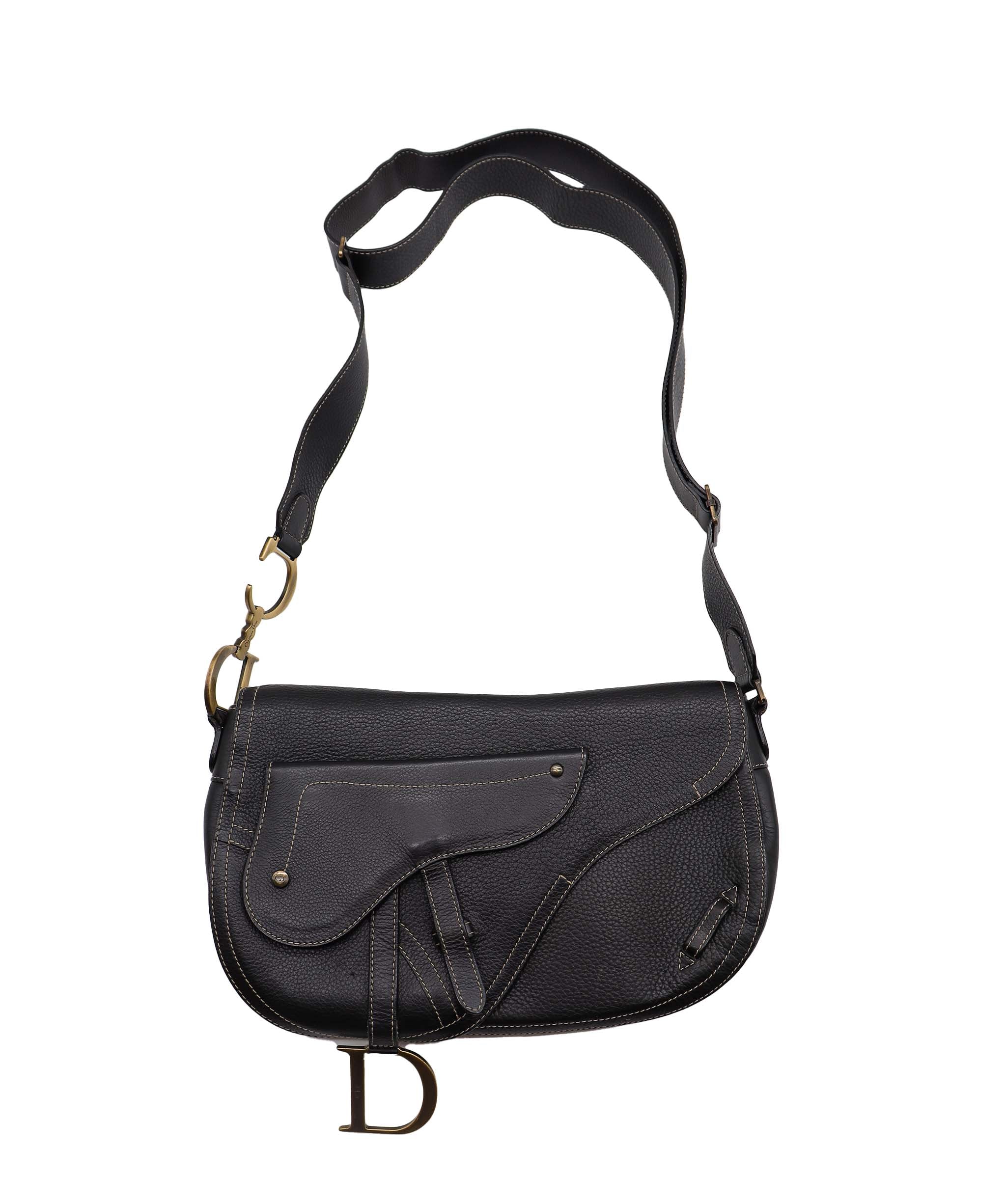 Dior Saddle Flap Shoulder Bag Black - DXBS1925