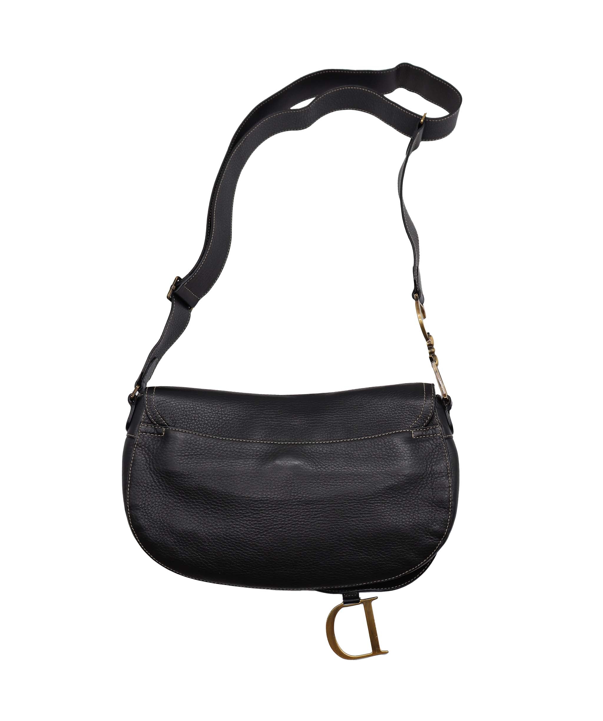 Dior Saddle Flap Shoulder Bag Black - DXBS1925