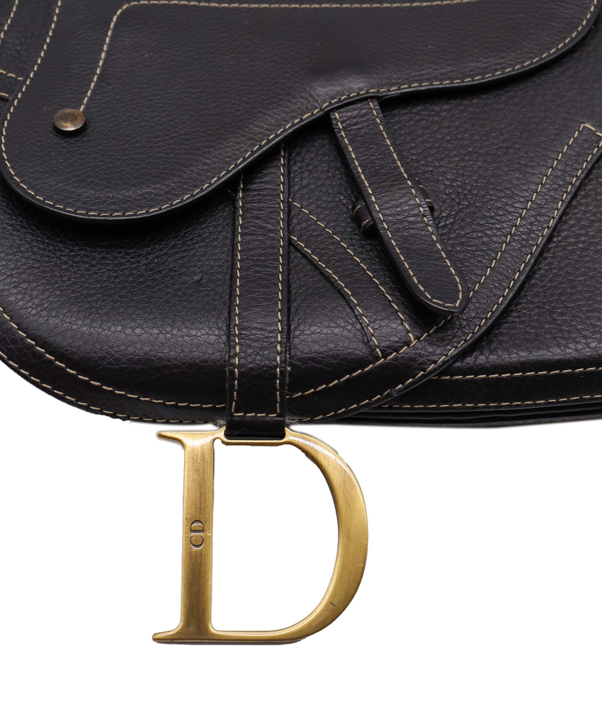 Dior Saddle Flap Shoulder Bag Black - DXBS1925