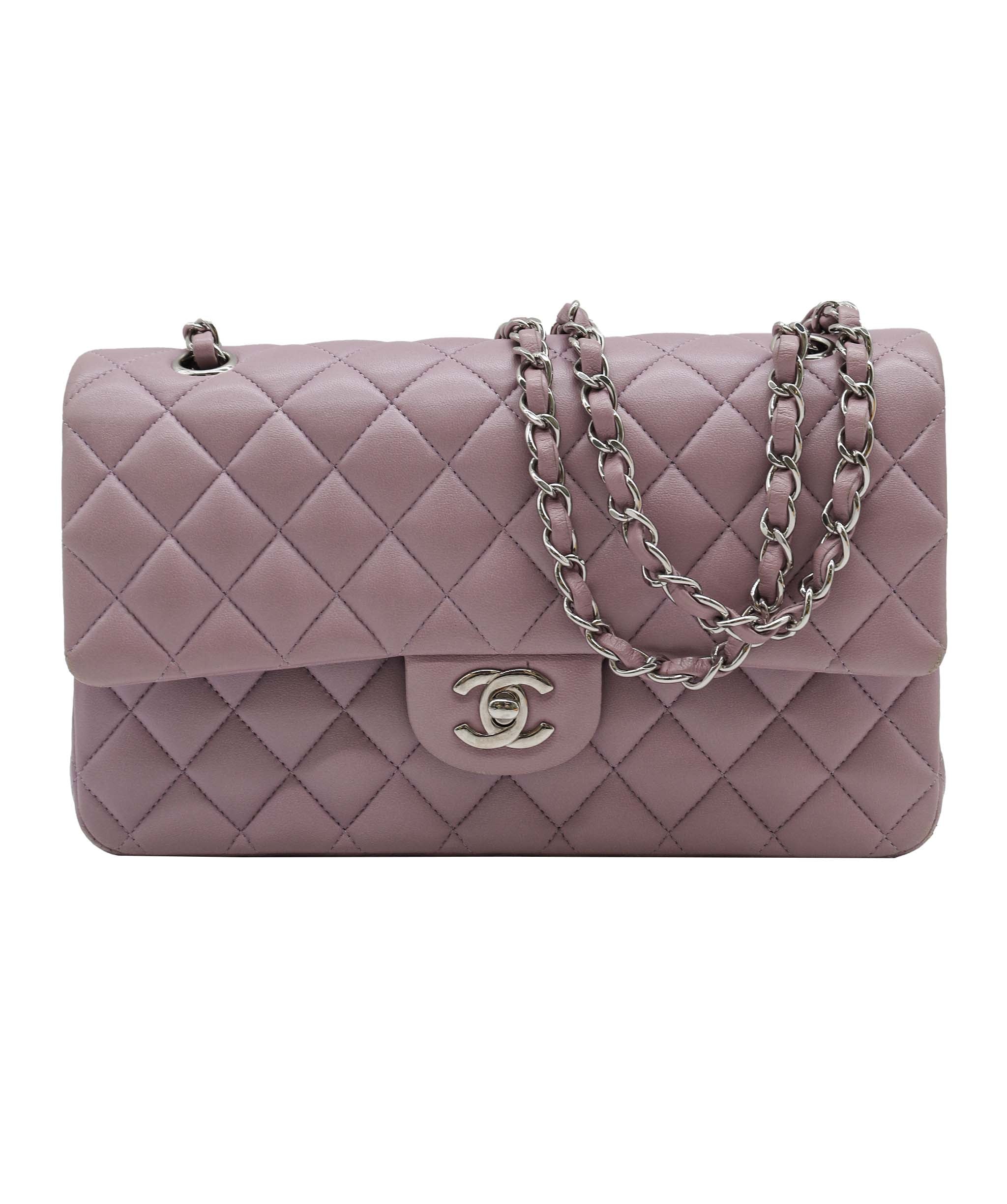 Chanel Classic Medium Lamb GHW Purple DXBS2340