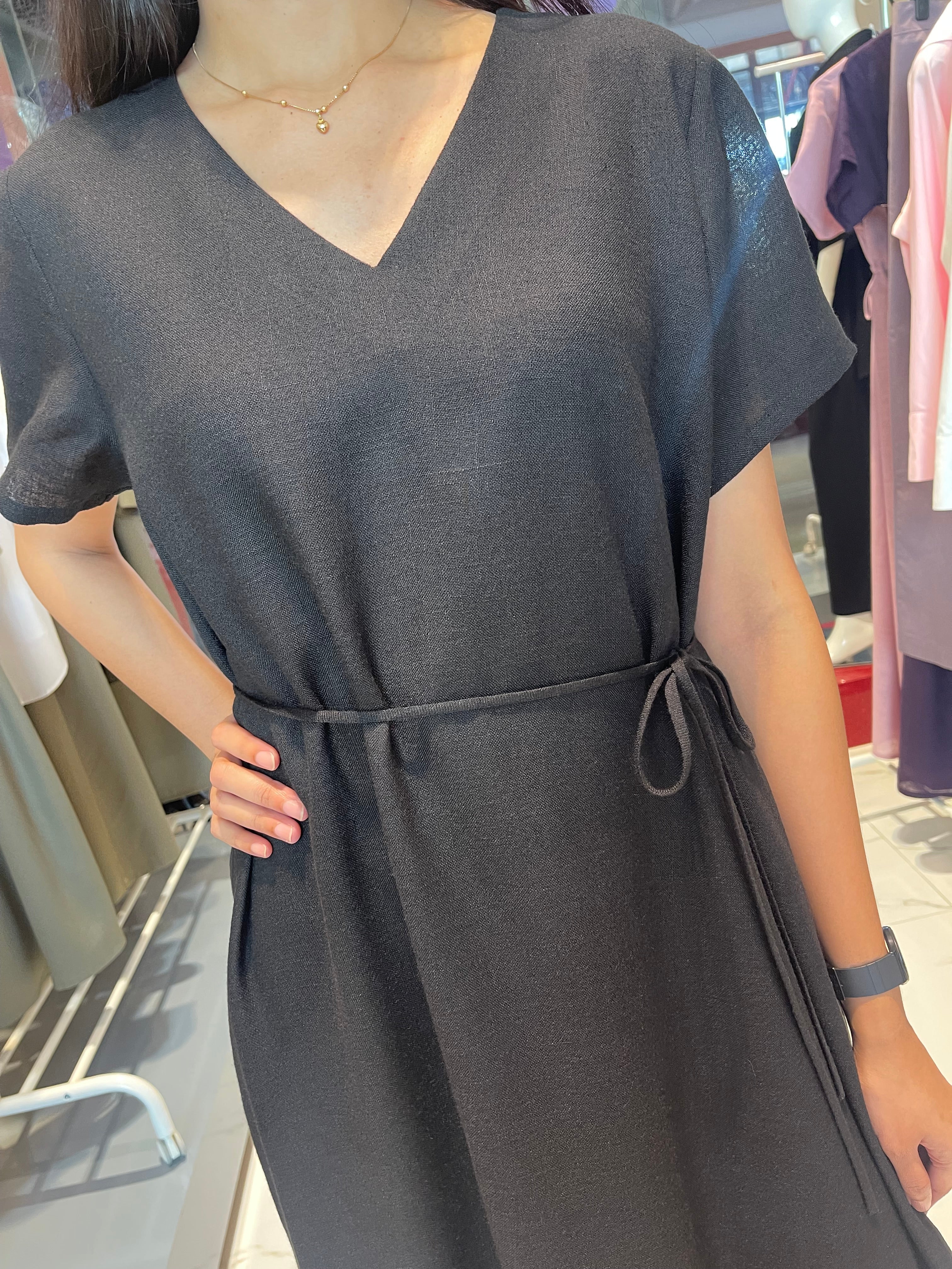 SHORT SLEEVE A-LINE DRESS "MUNA"