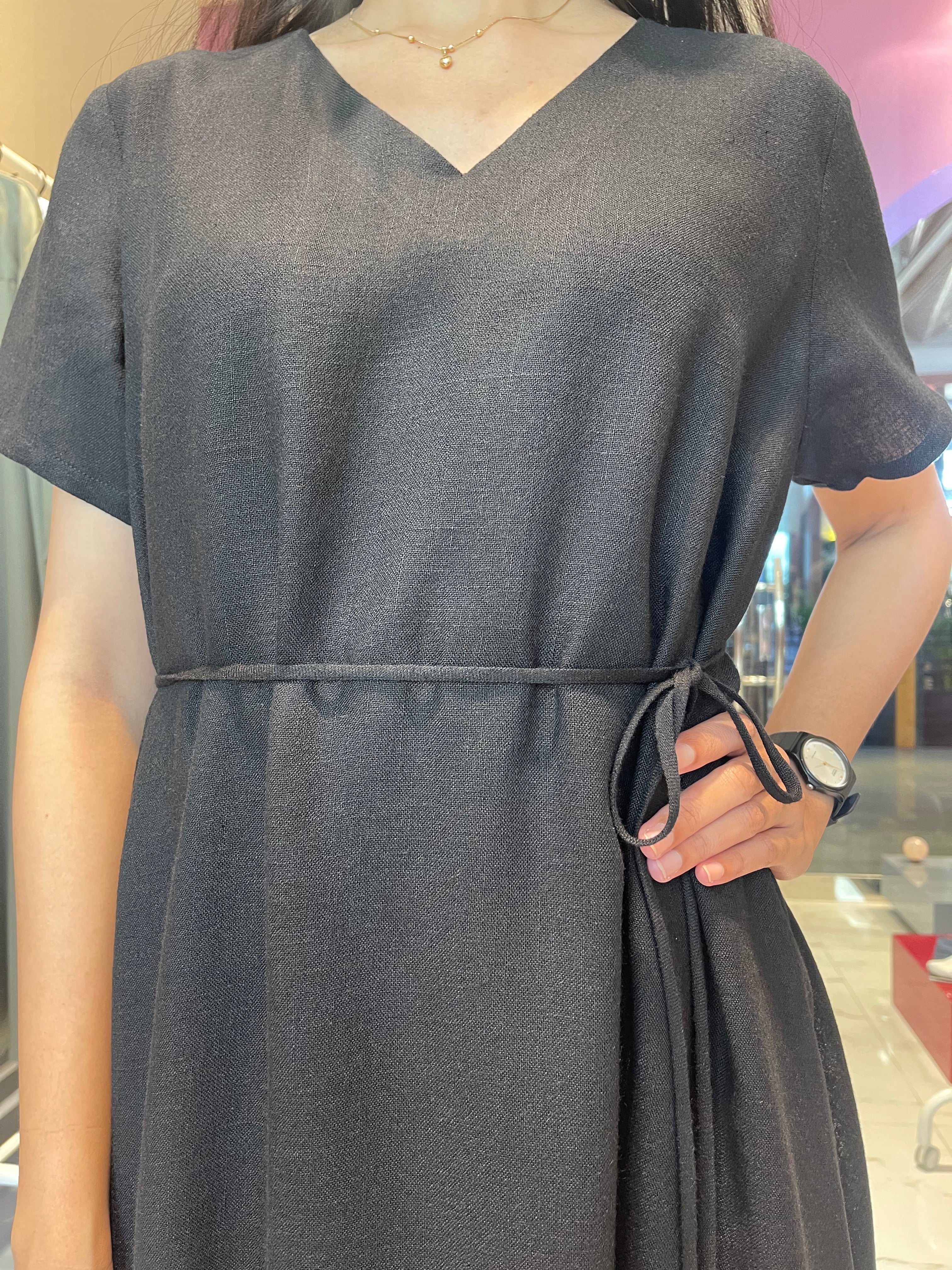 SHORT SLEEVE A-LINE DRESS "MUNA"