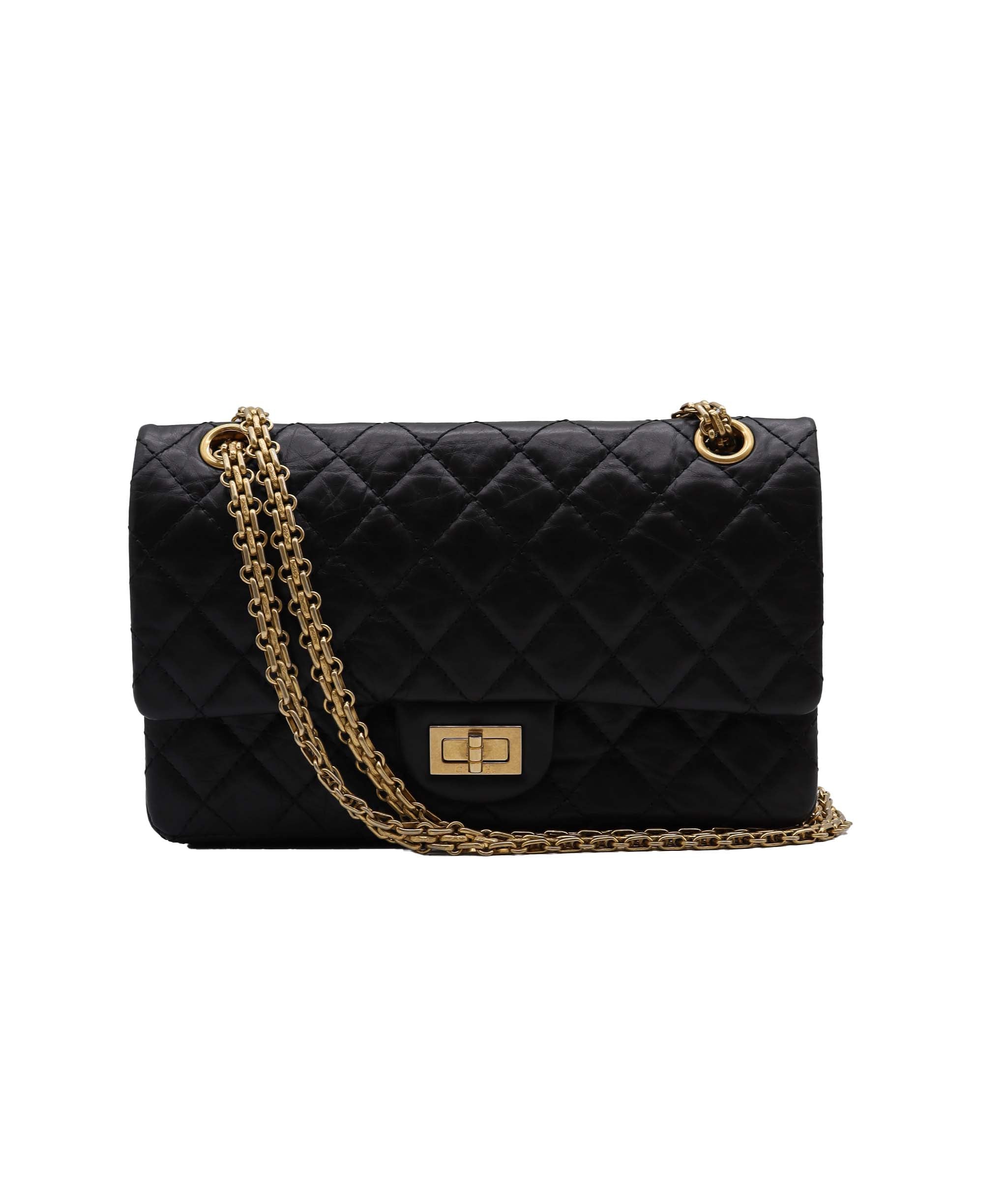 Chanel Re Issue Small Calf GHW Black DXBS2346