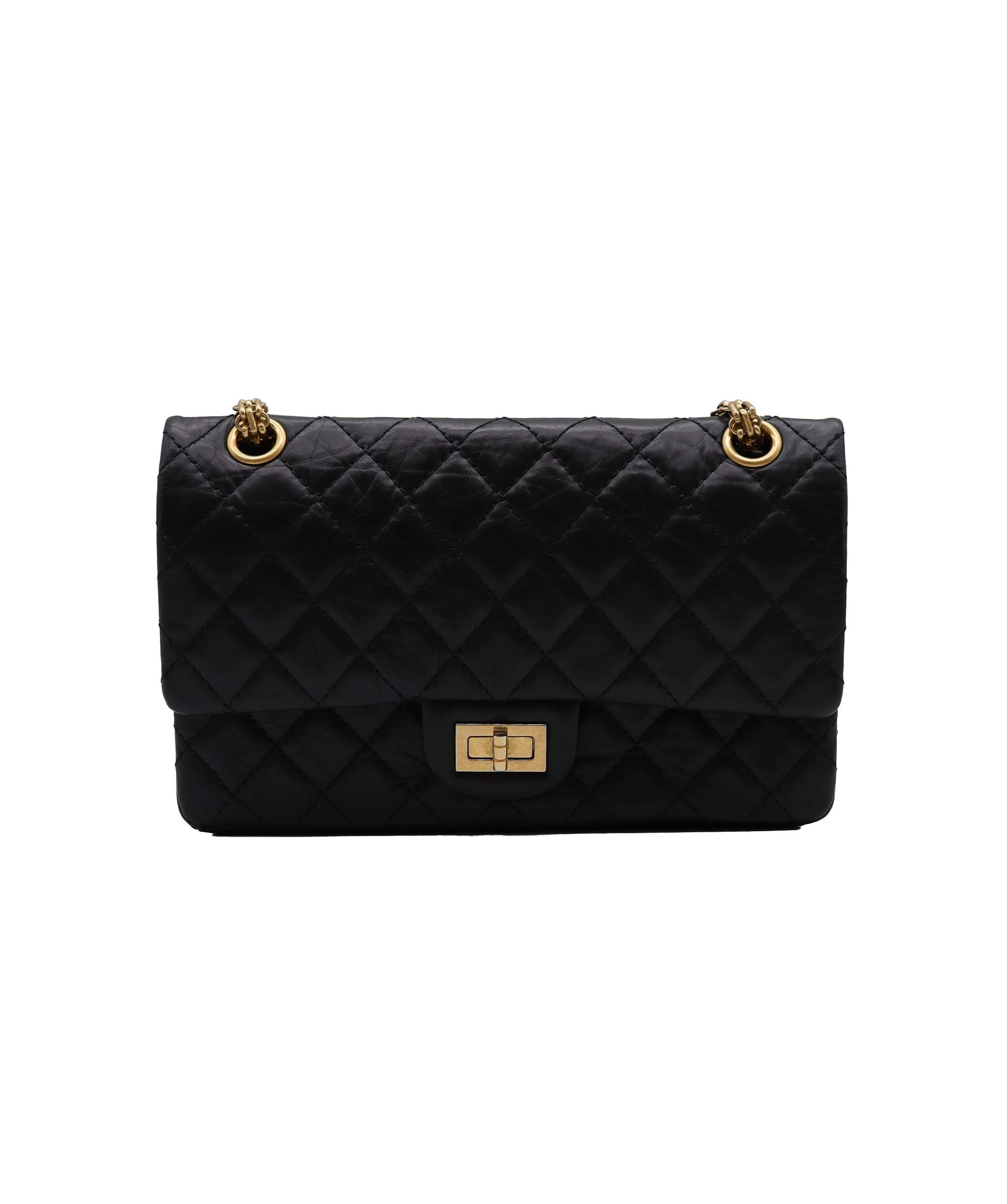 Chanel Re Issue Small Calf GHW Black DXBS2346