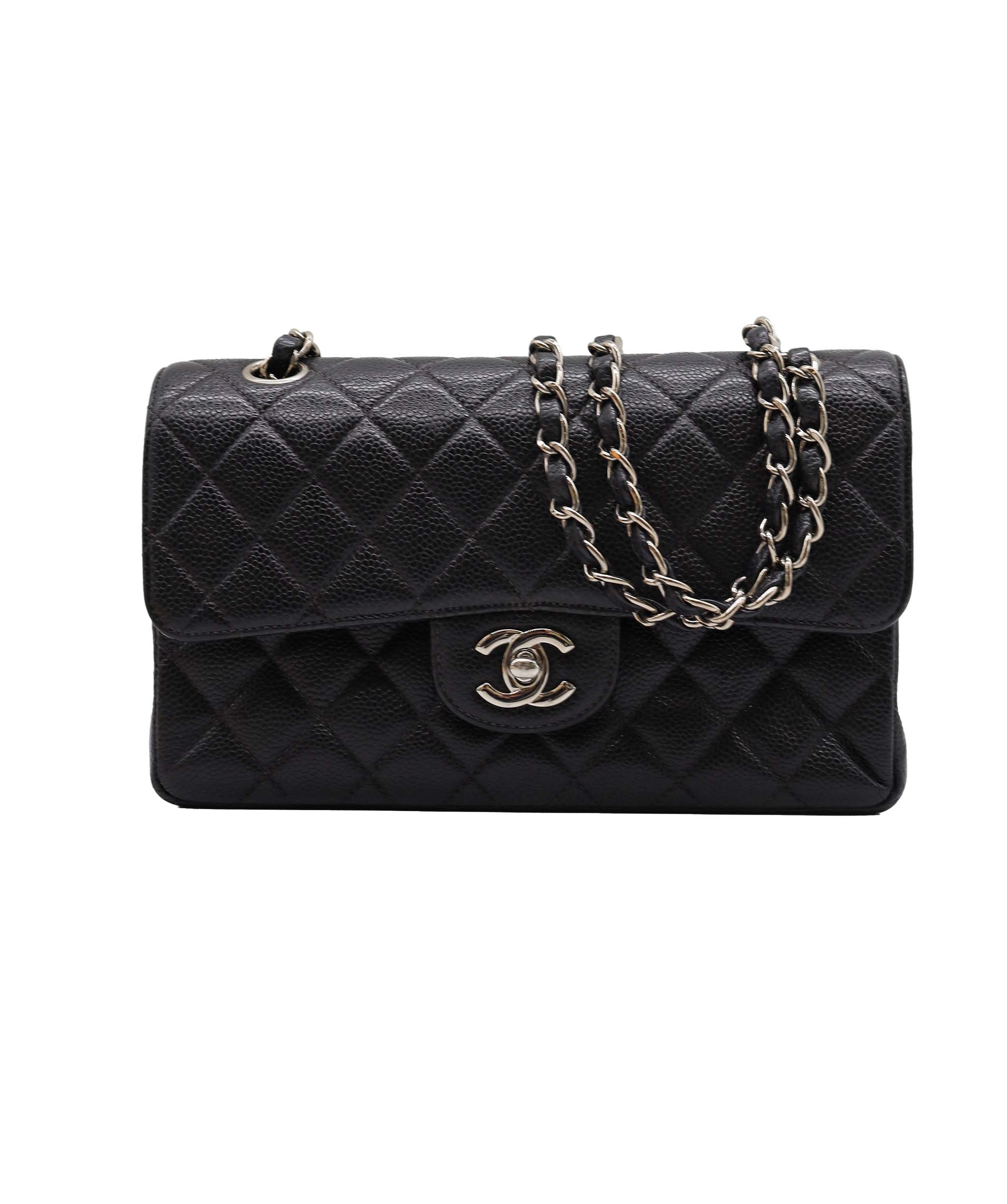 Chanel Classic Small Caviar SHW Black DXBS2343