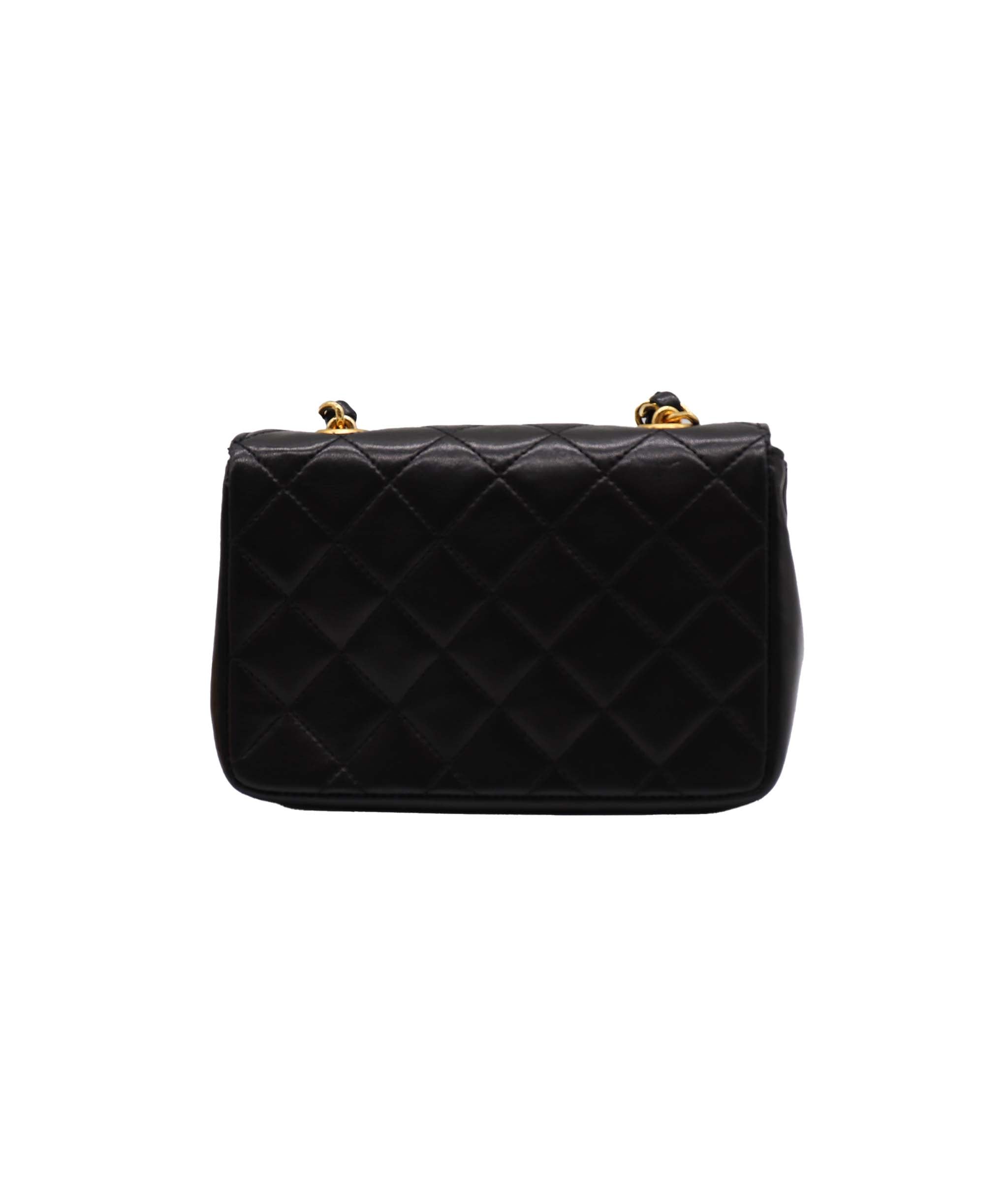 Chanel Mini 5.5" Lamb GHW Black DXBS2365