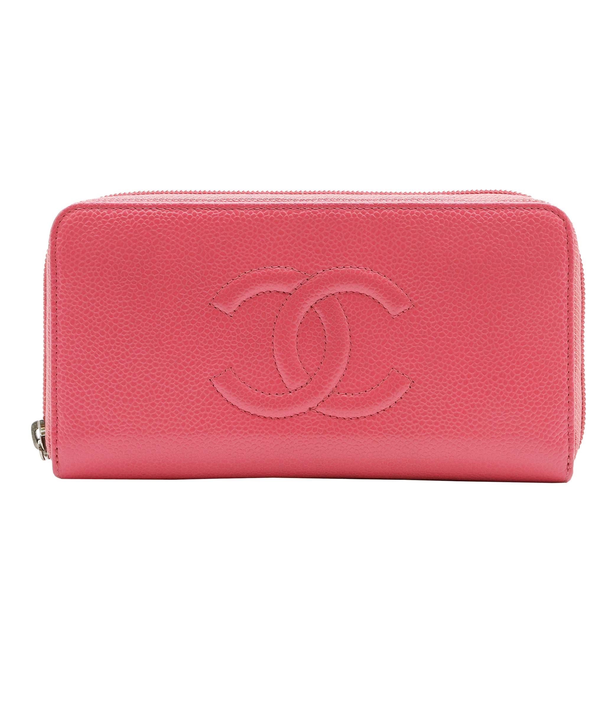 Chanel hot pink caviar wallet  DXBS0591