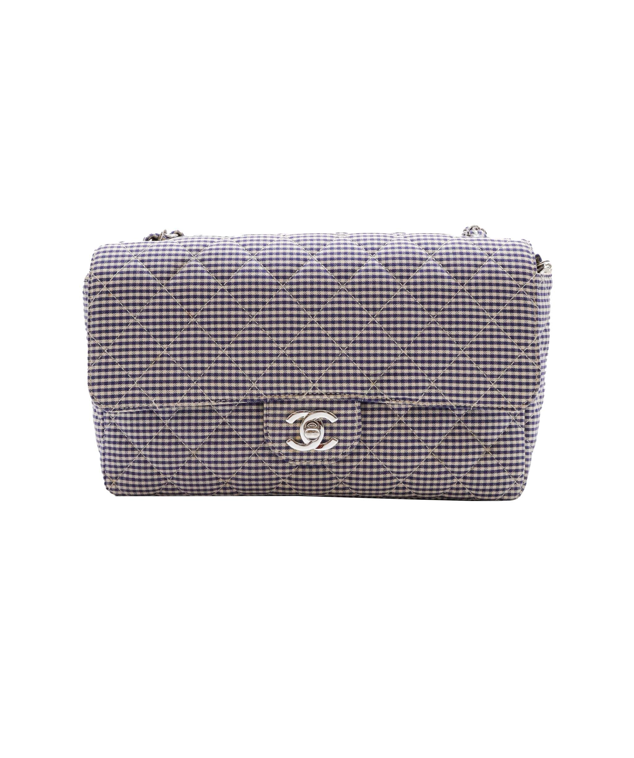 CHANEL Matelasse Chain Shoulde plaid flap bag DXBS0581