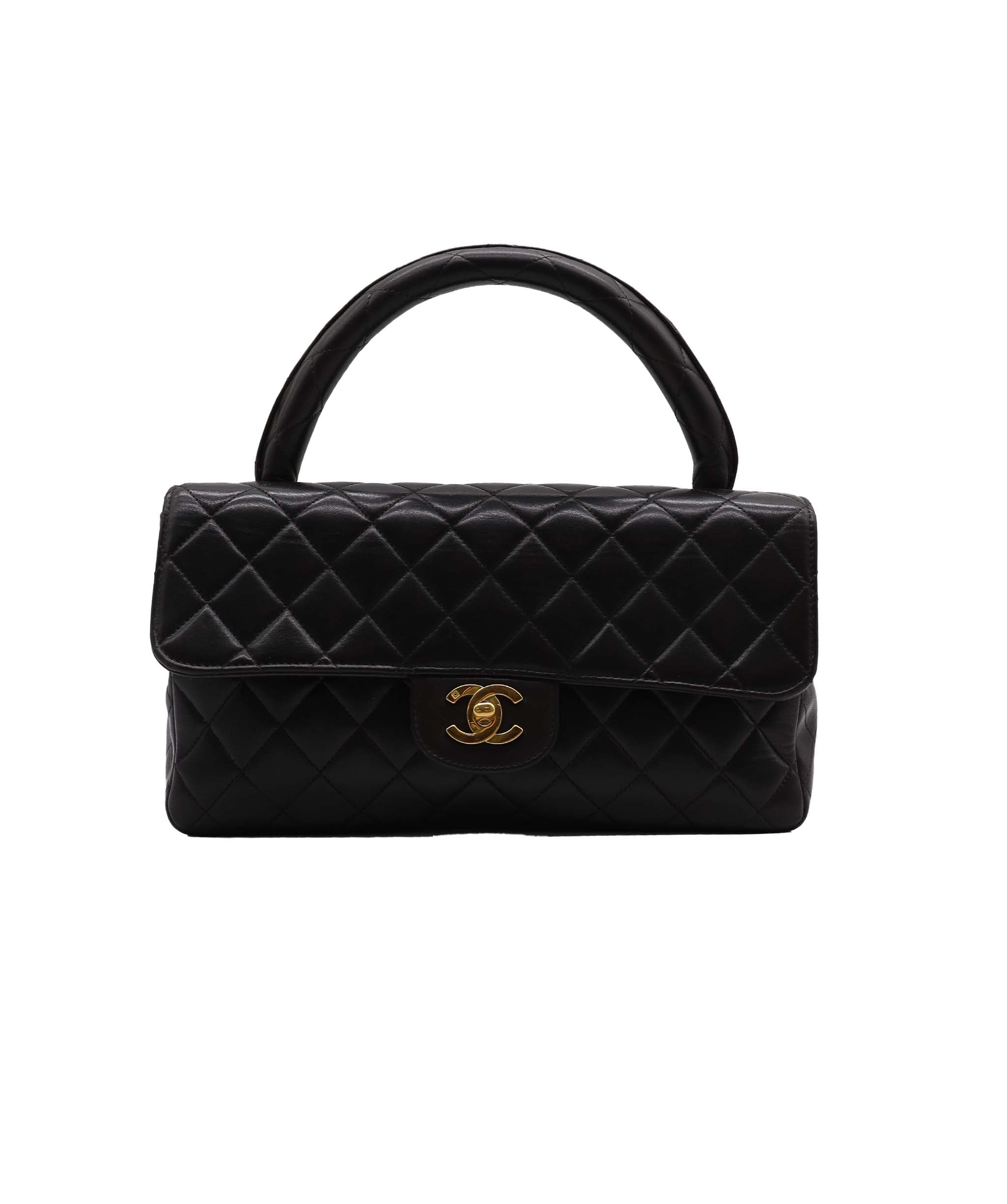 Chanel Mom Bag w/ Hook Lamb GHW Black DXBS2372