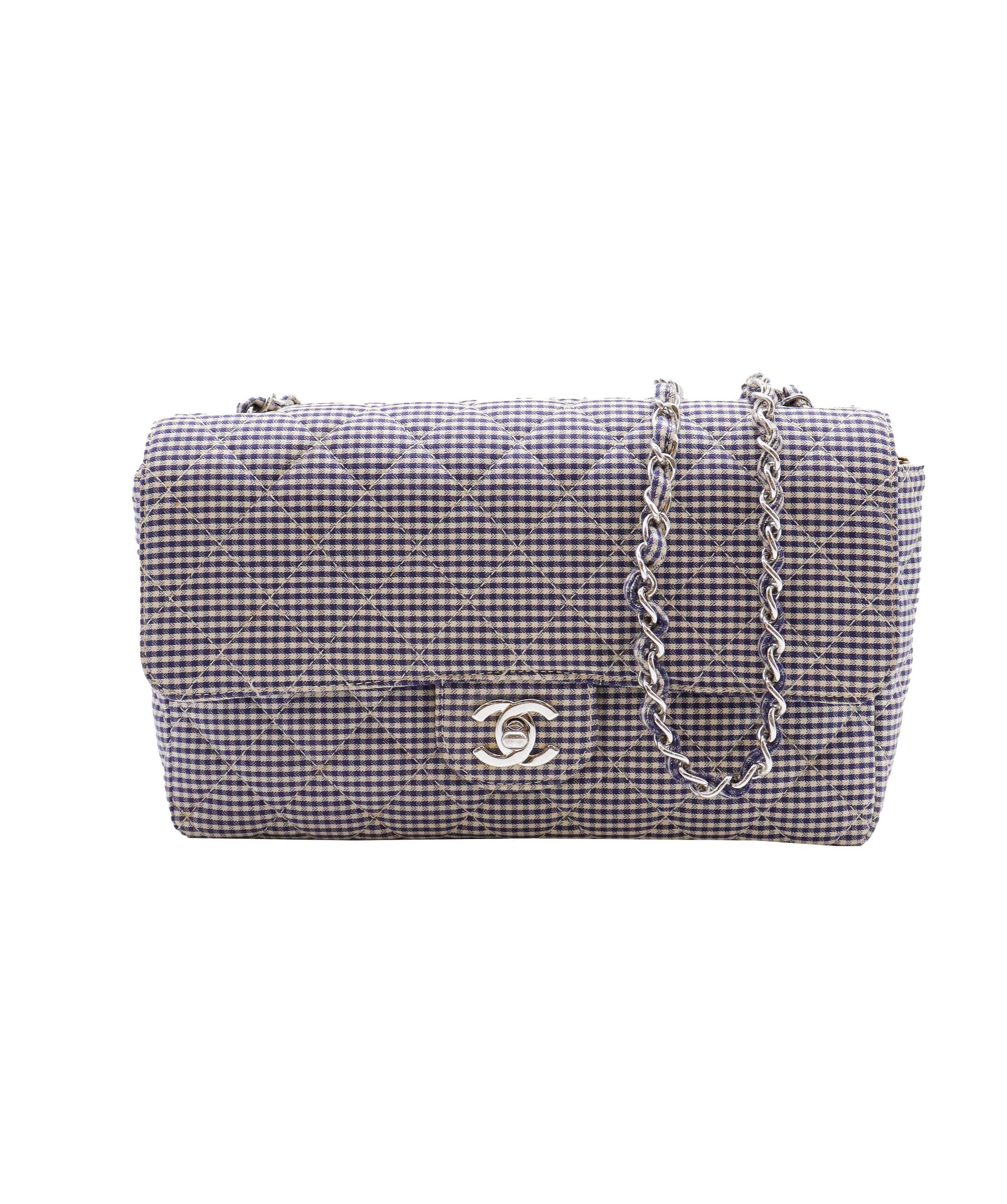 CHANEL Matelasse Chain Shoulde plaid flap bag DXBS0581