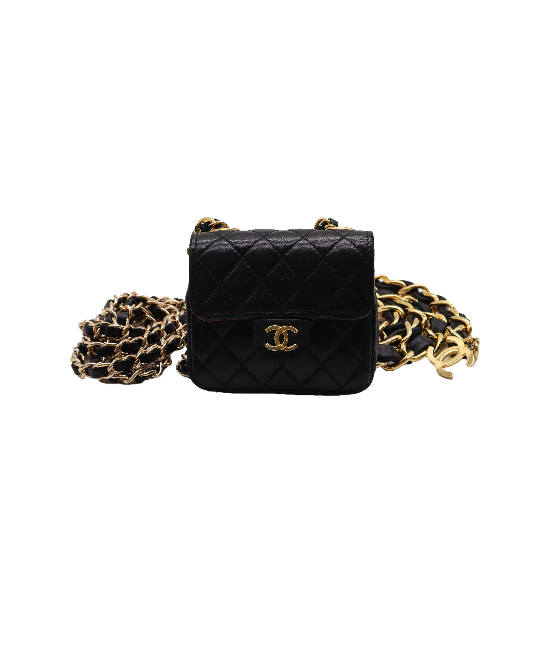 Chanel Minimini w/ chain GHW Black DXBS2361