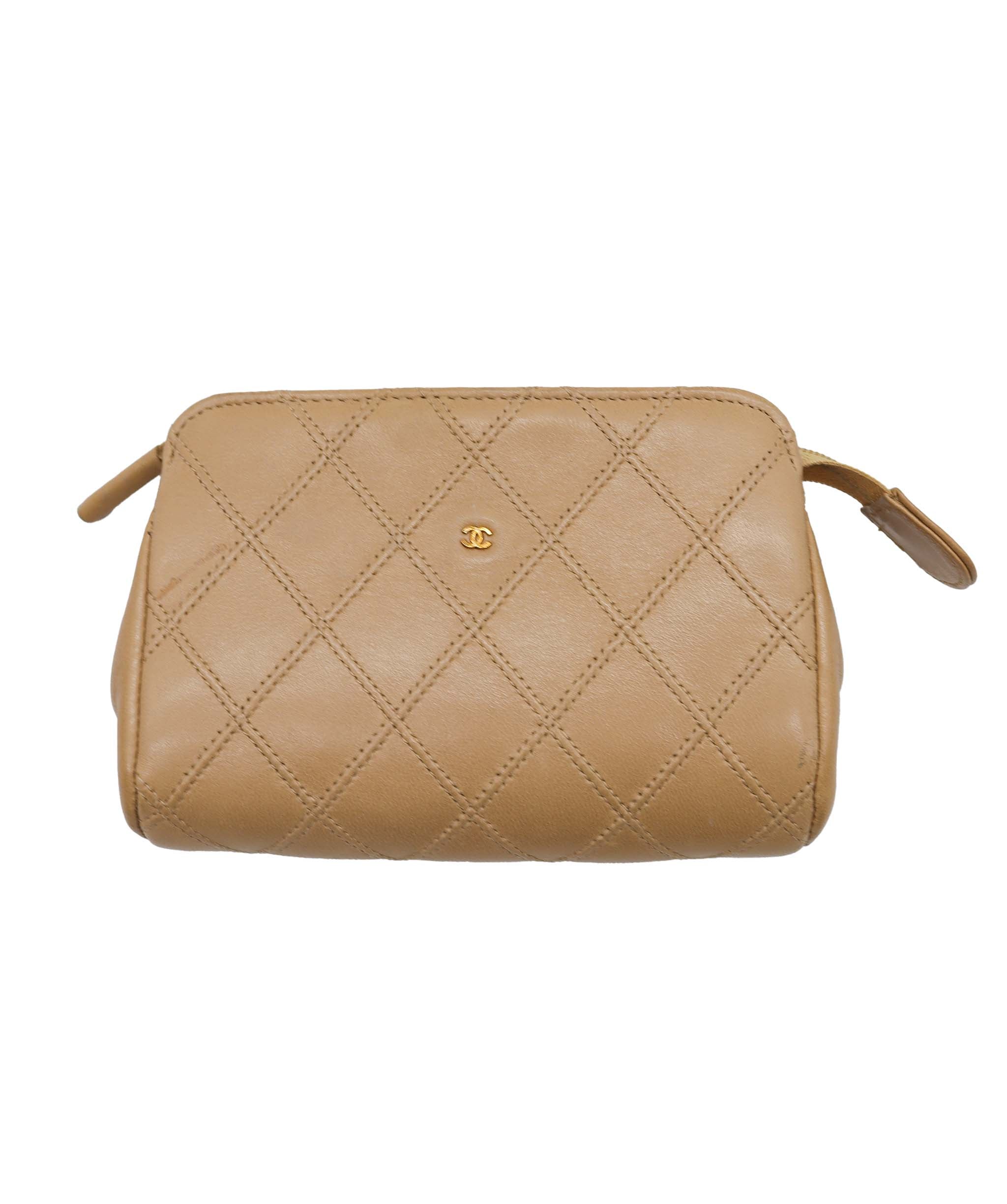 Chanel Pouch Lamb Beige DXBS2377