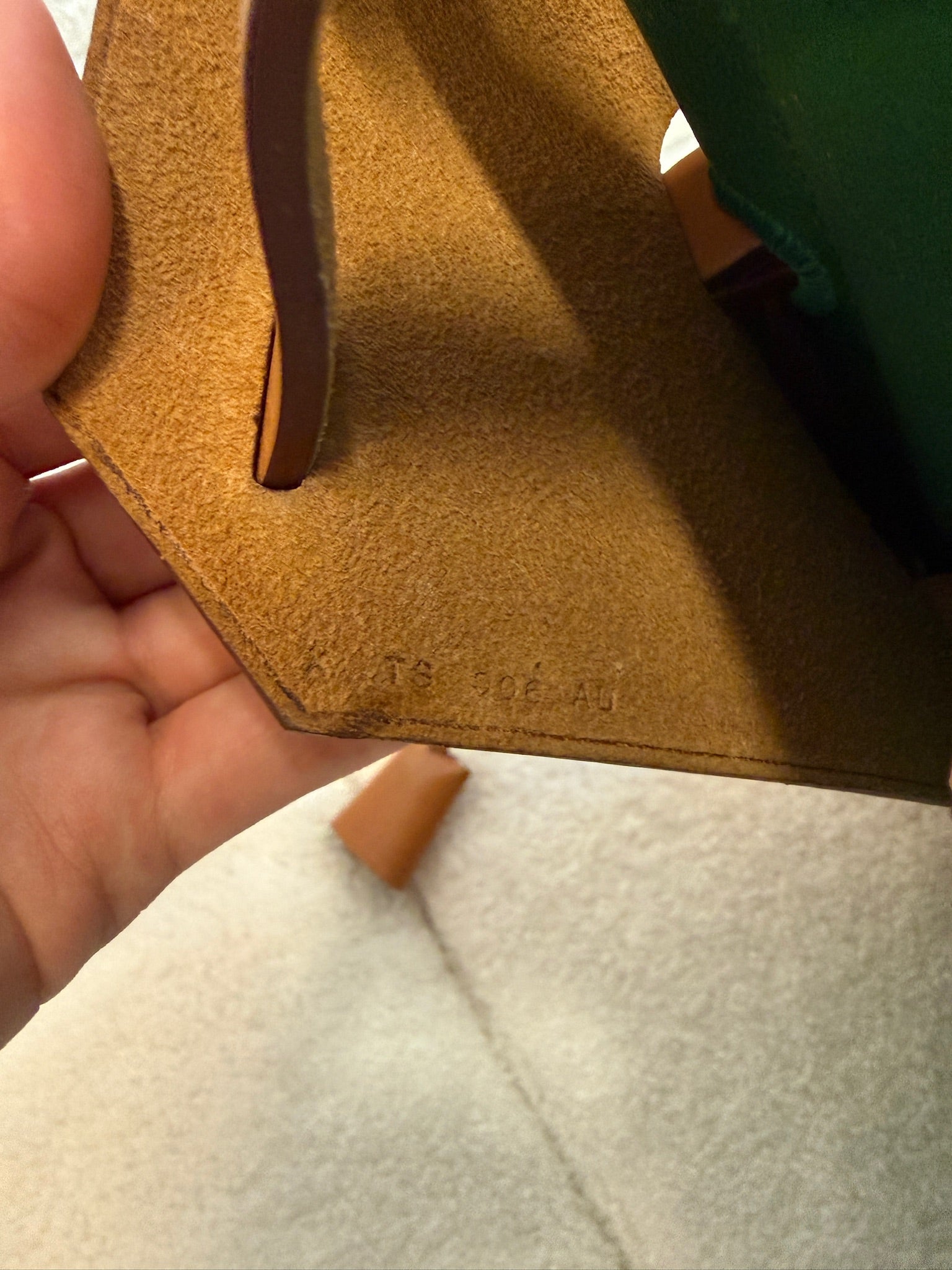 Hermes green herbag31 good condition stamp X