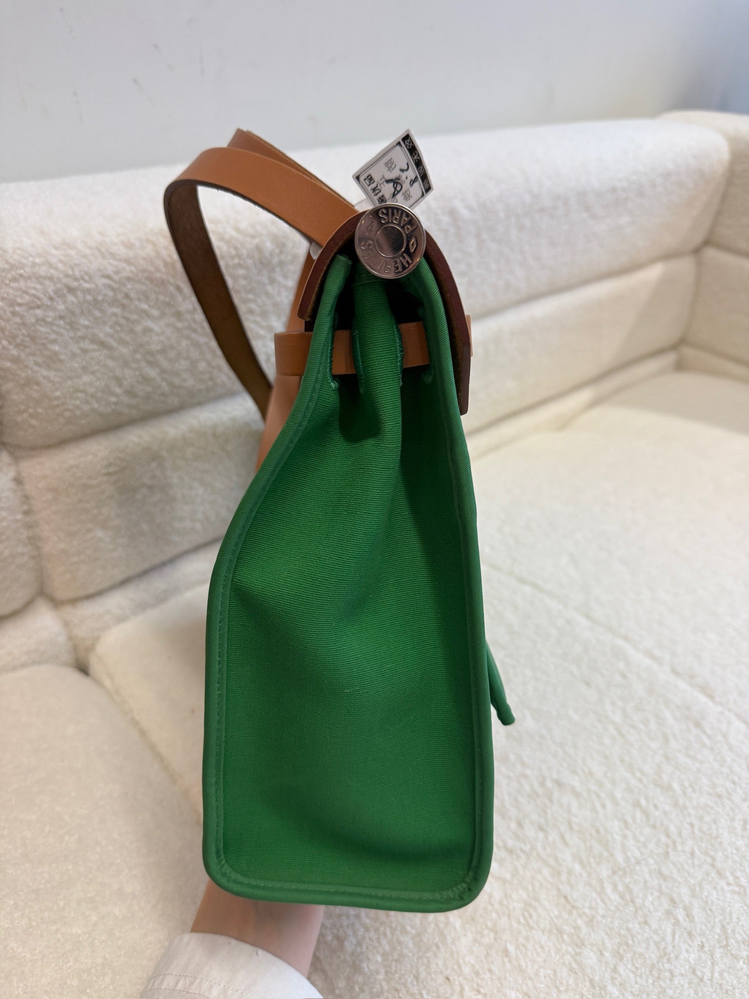 Hermes green herbag31 good condition stamp X