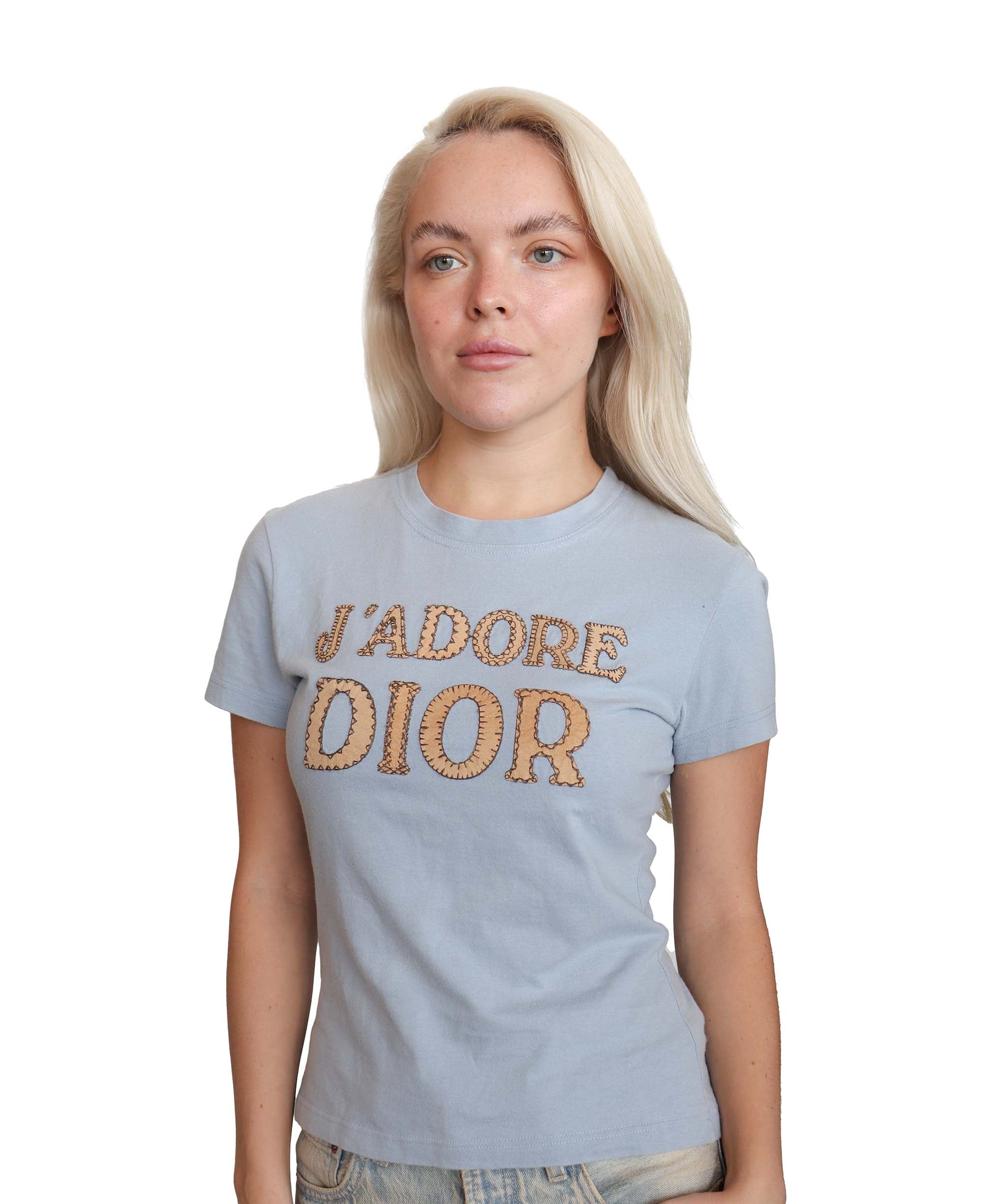 Dior J'adore Tshirt Blue Beige - DXBS1892