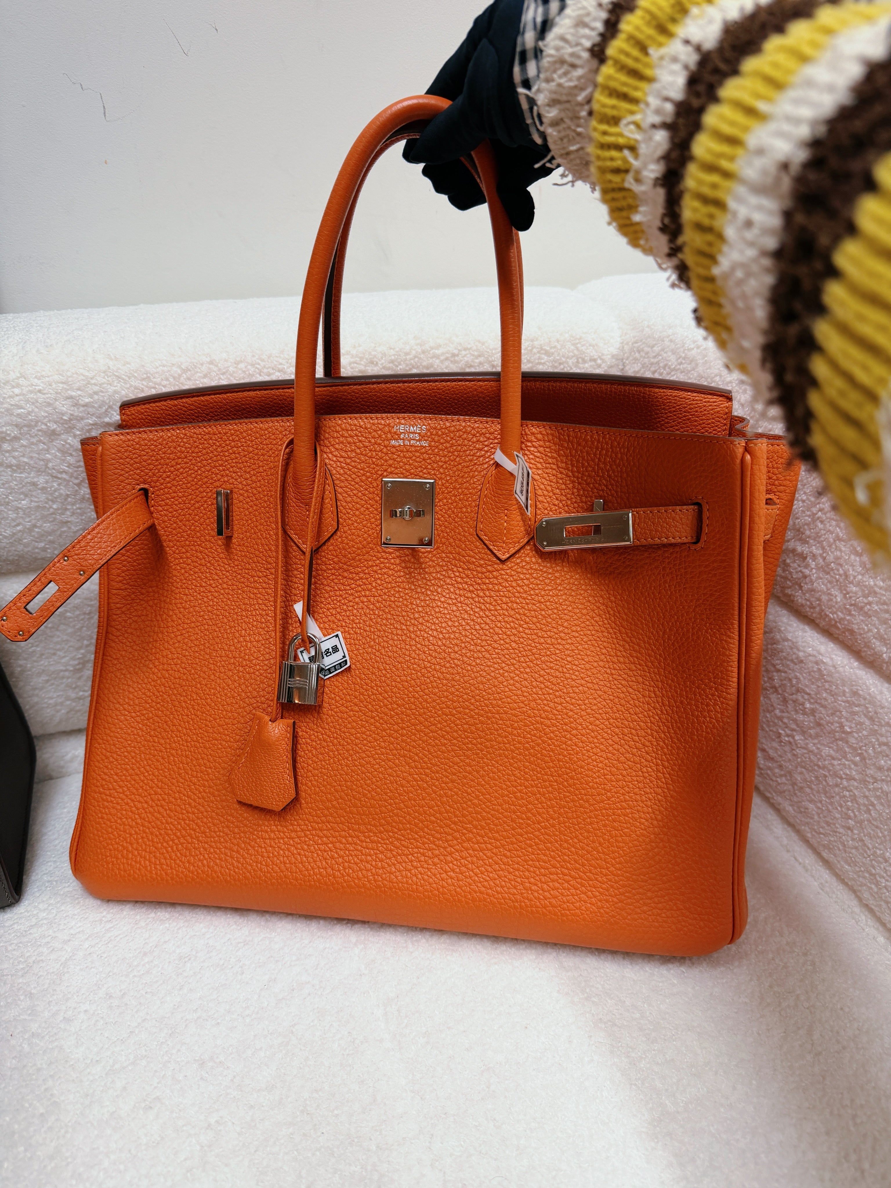 Hermès Birkin 35 Togo Leather Orange