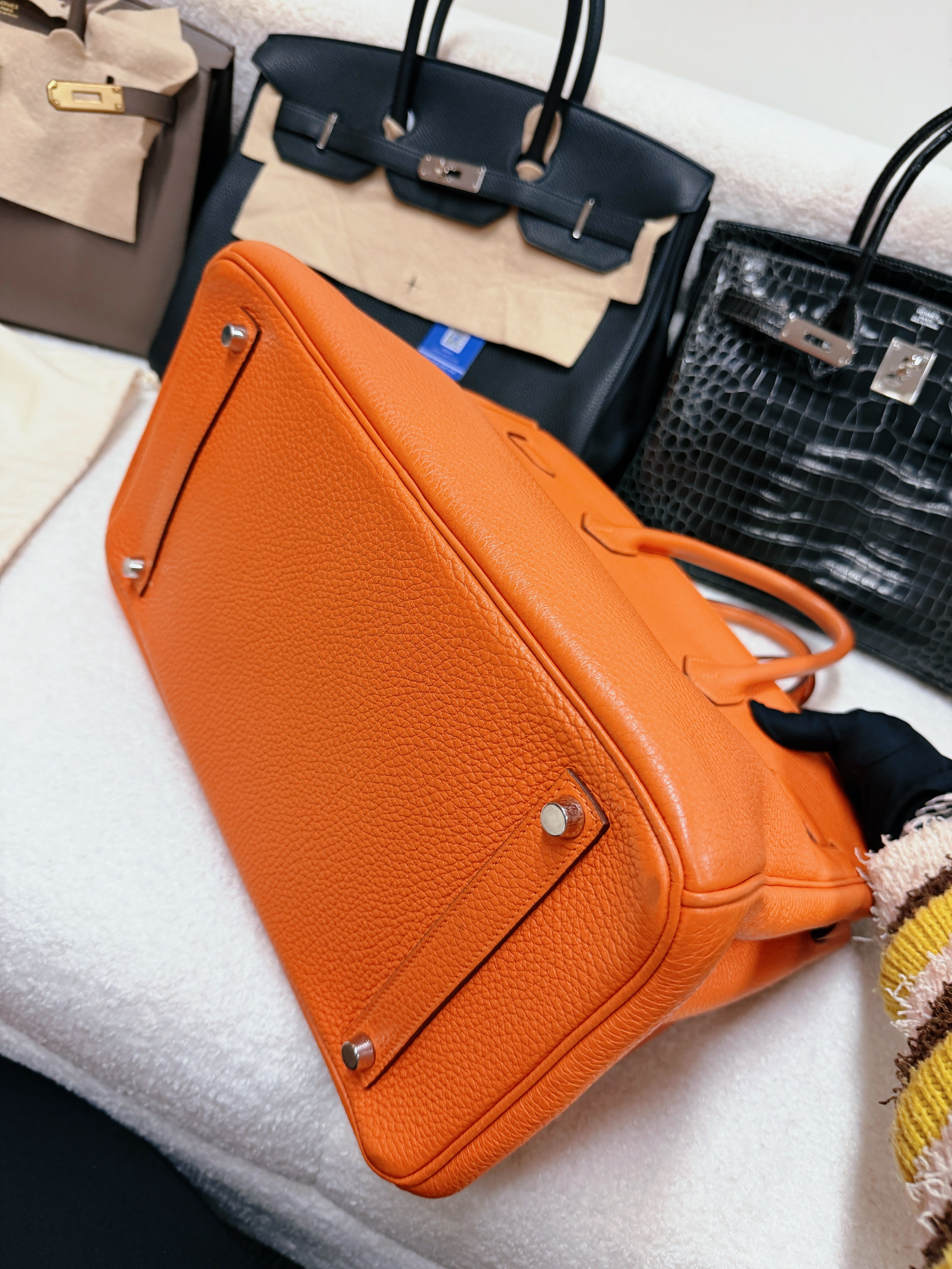 Hermès Birkin 35 Togo Leather Orange