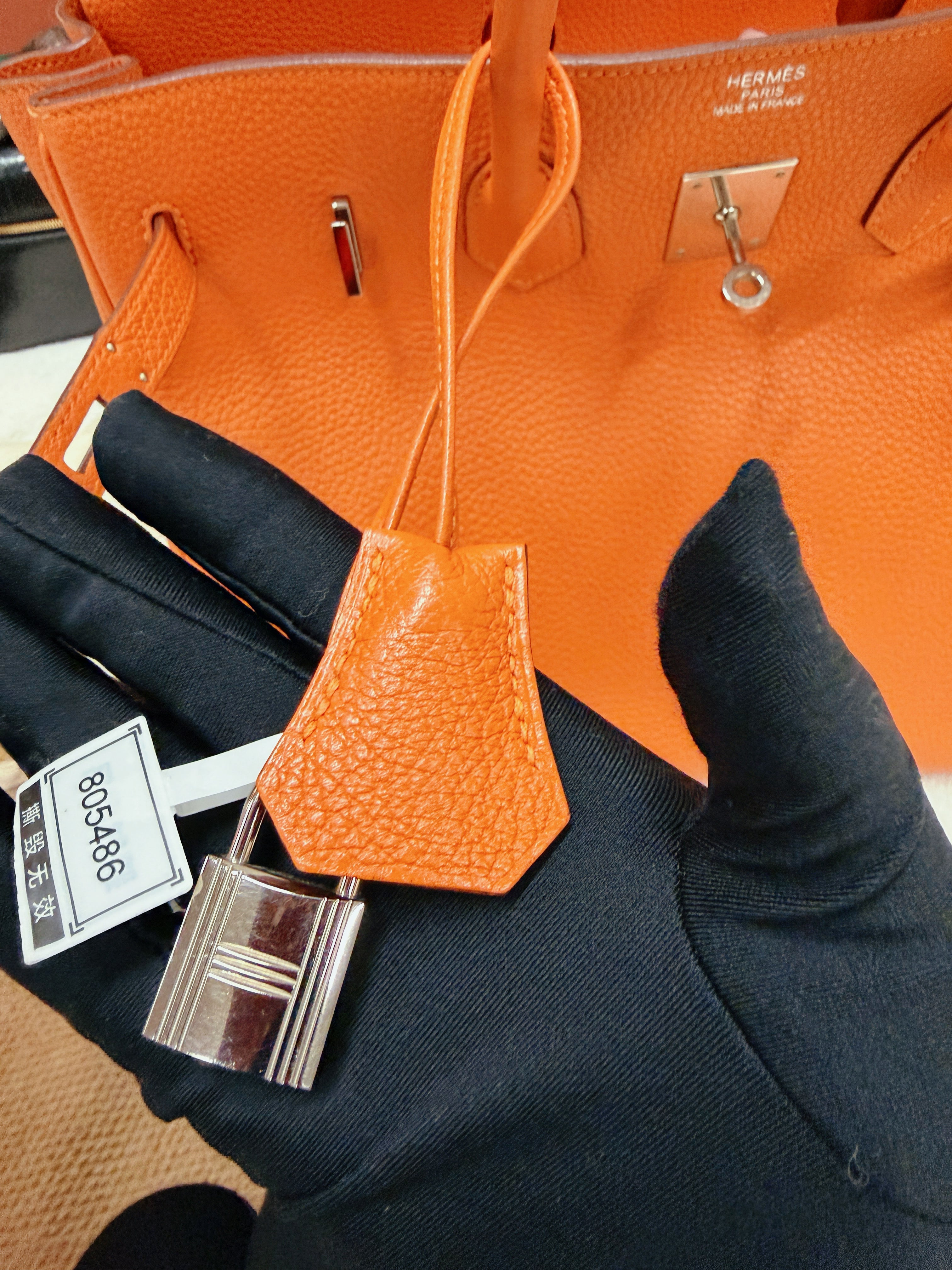 Hermès Birkin 35 Togo Leather Orange