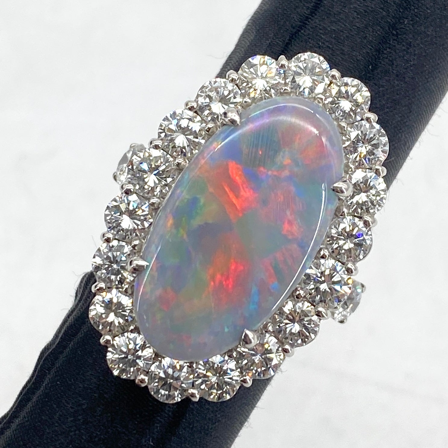See Grade 900 Opal Ring OP10.97 D5.08 24.8g sorting*10 US7.25 US10 54119