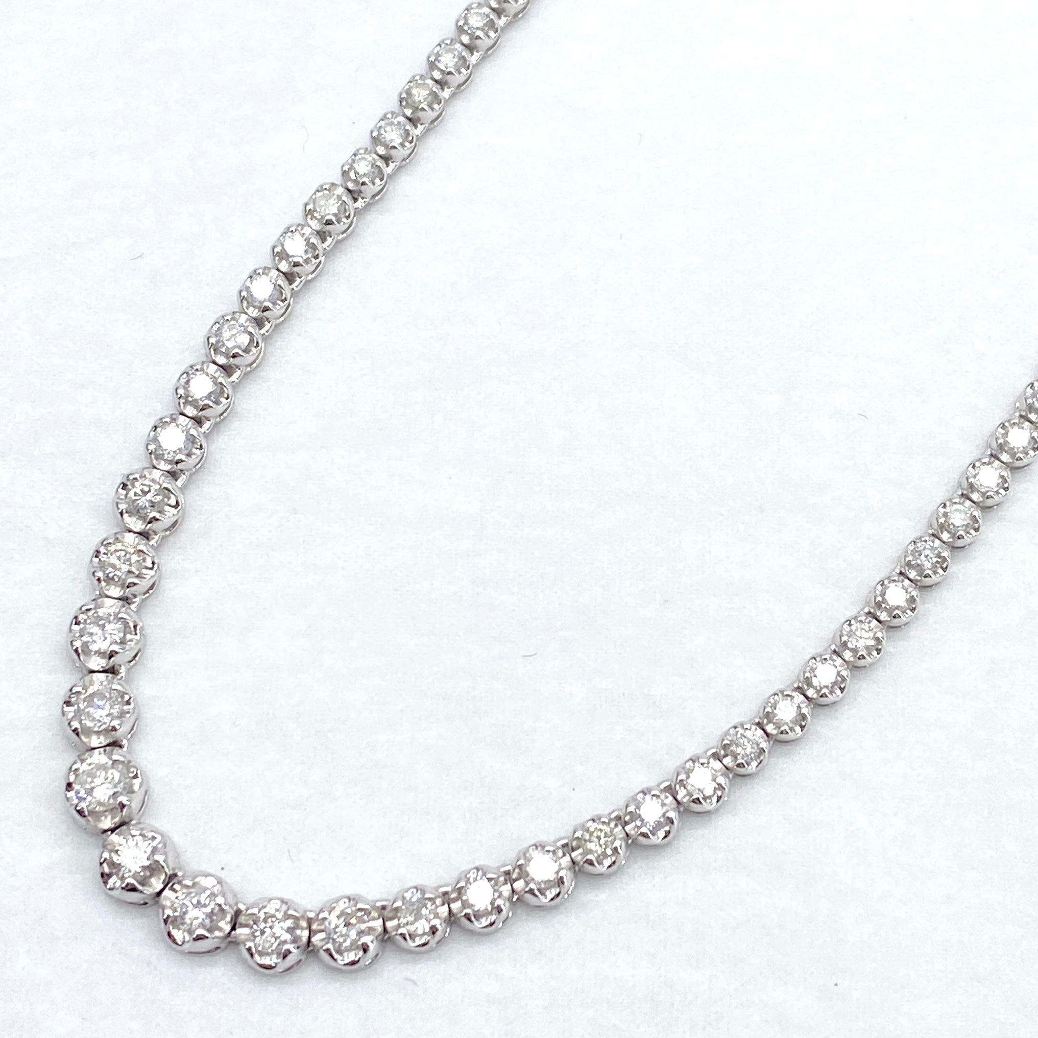 Pt850 Diamond Necklace D5.01 26.4g 53246