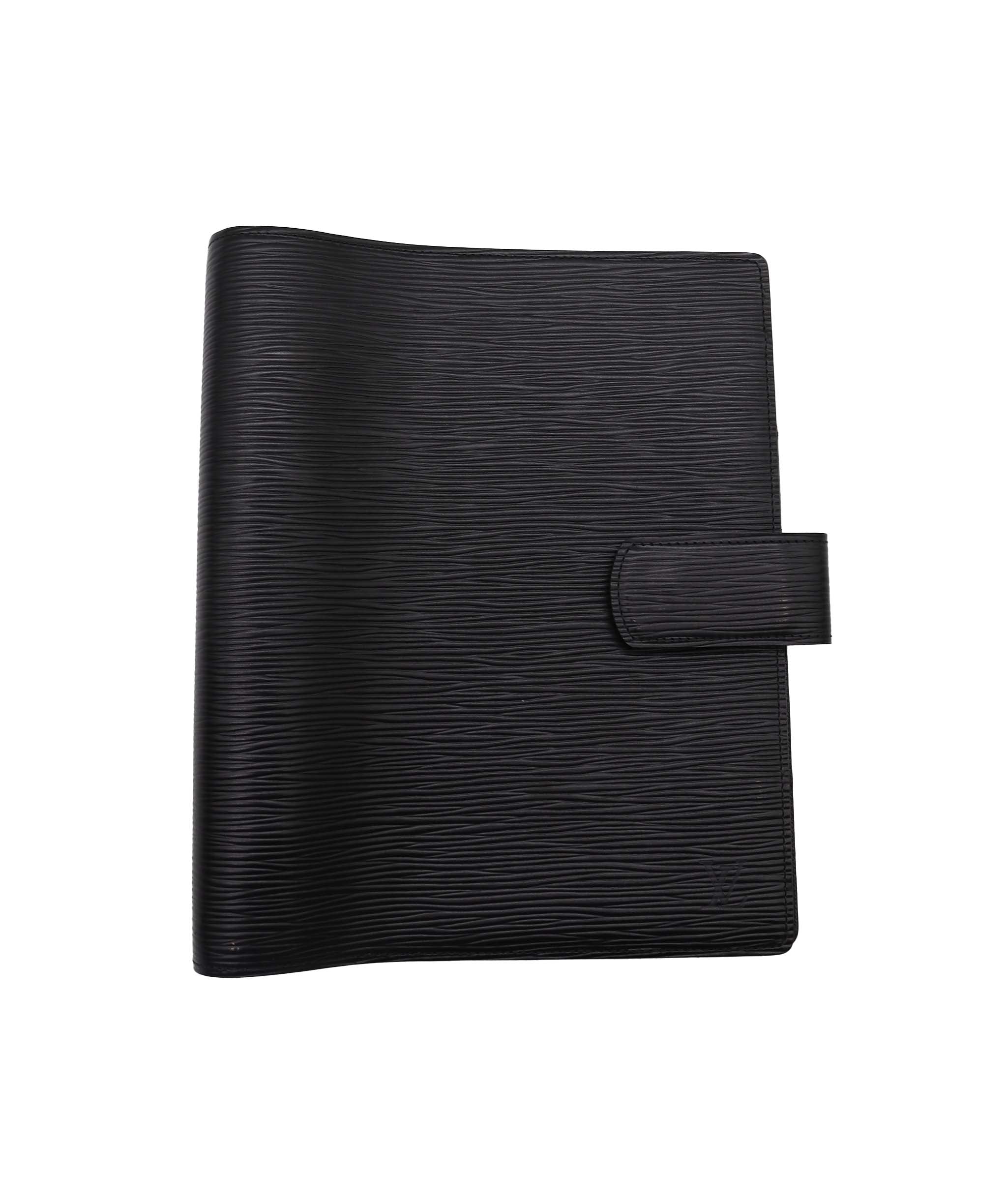 LOUIS VUITTON Epi Agenda GM Day Planner Cover Black R20212 LV Auth 88333 DXBV0271