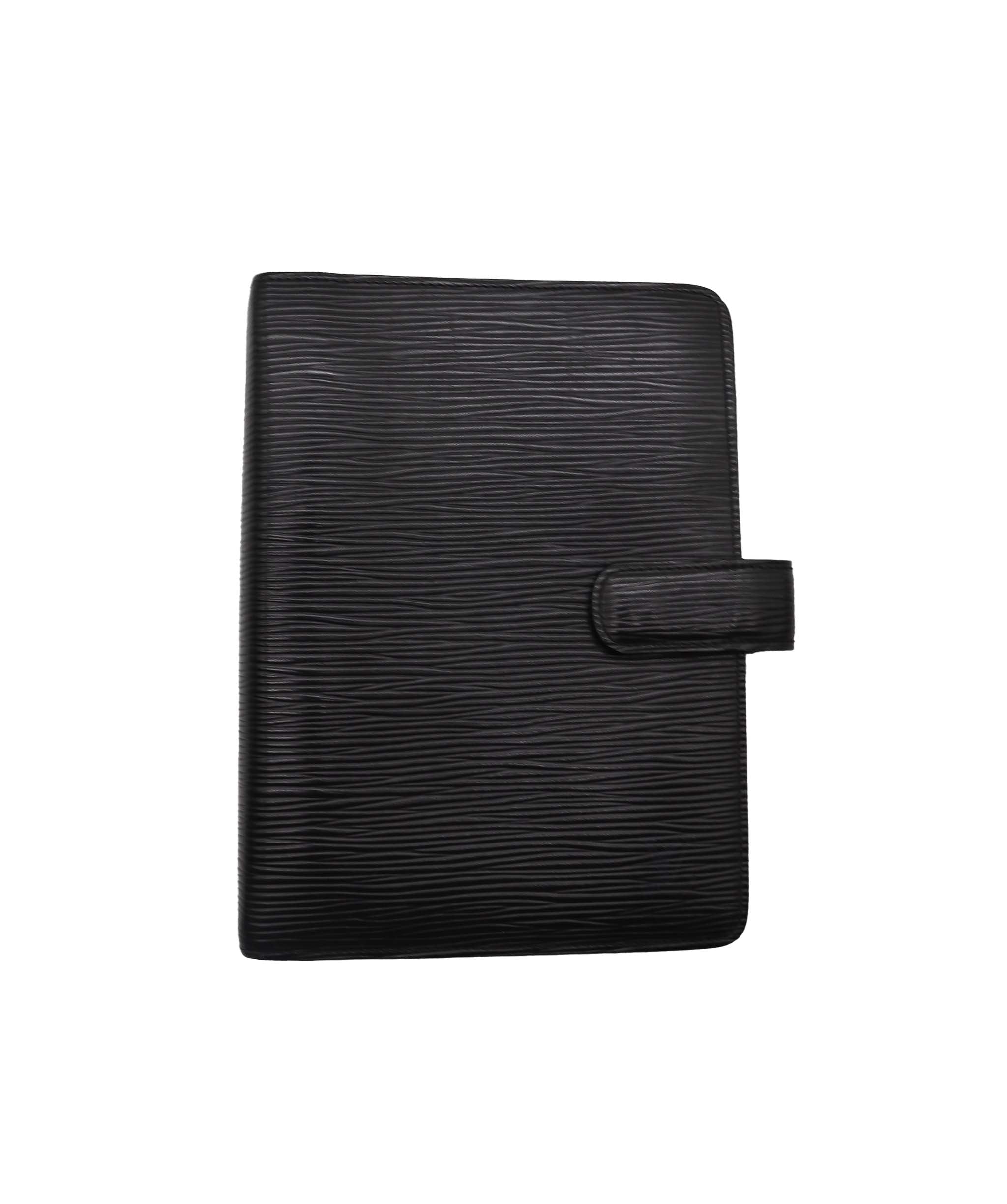 LOUIS VUITTON Epi Agenda MM Day Planner Cover Black R20042 LV Auth ti1788 DXBV0266