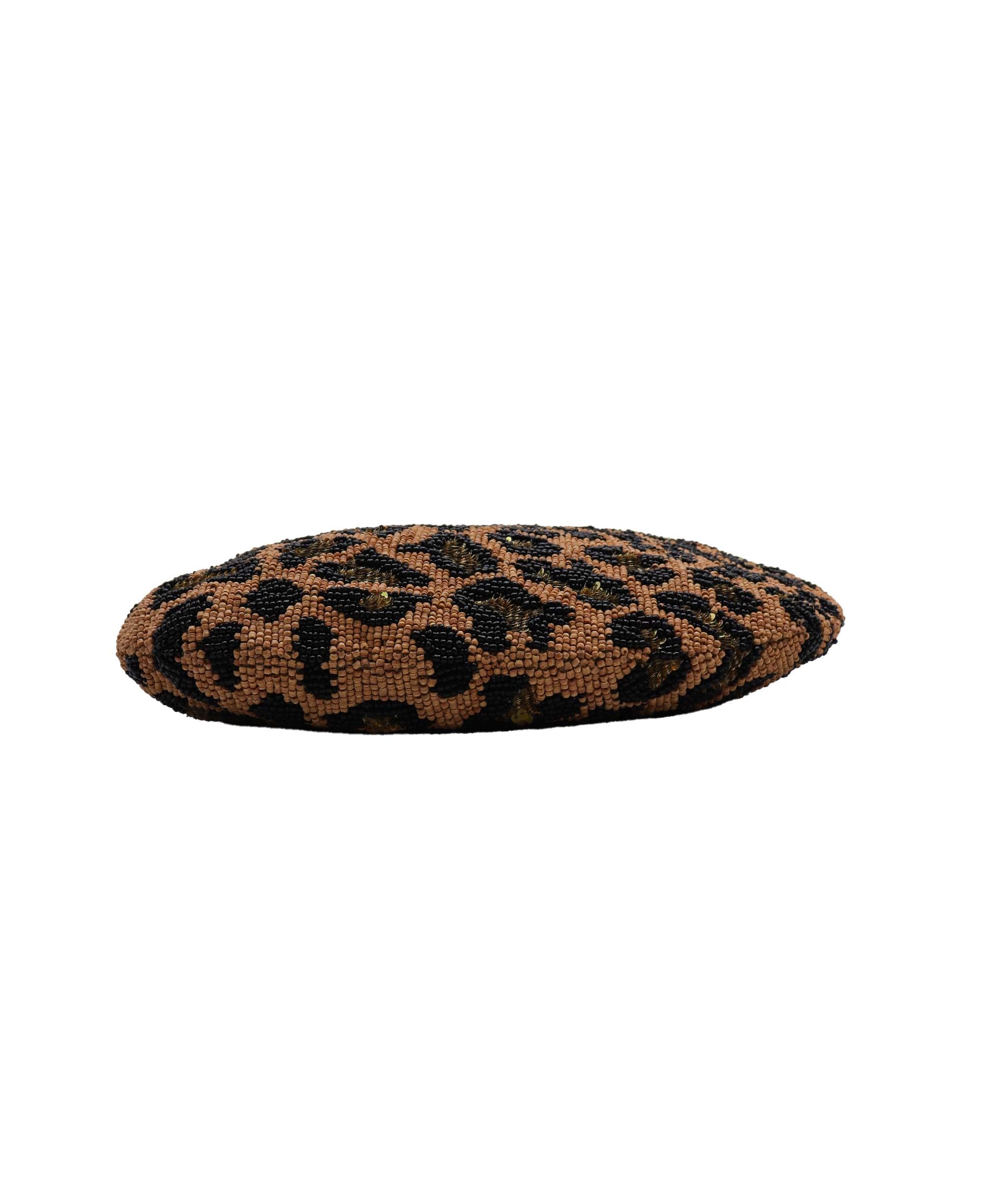 Fendi Beaded Oyster Bag Leopard DXBS1785