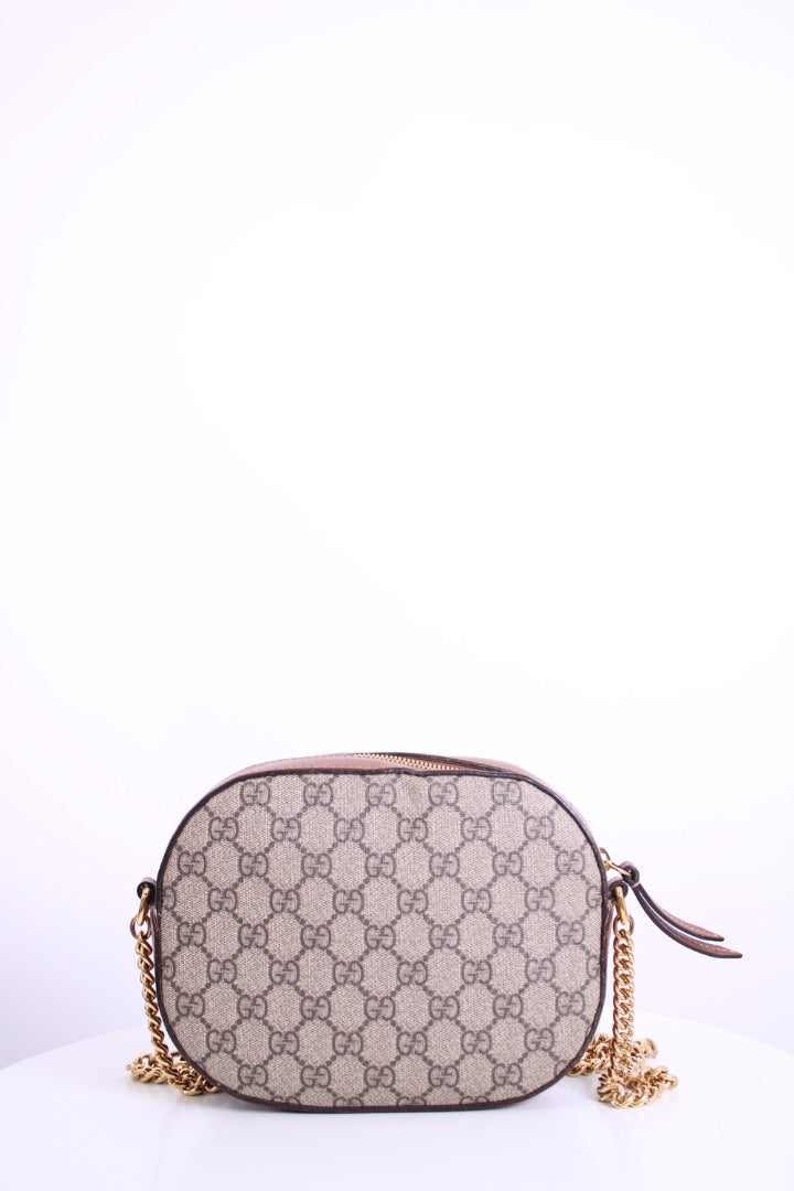 Gucci GG Supreme Bee Crossbody Brown