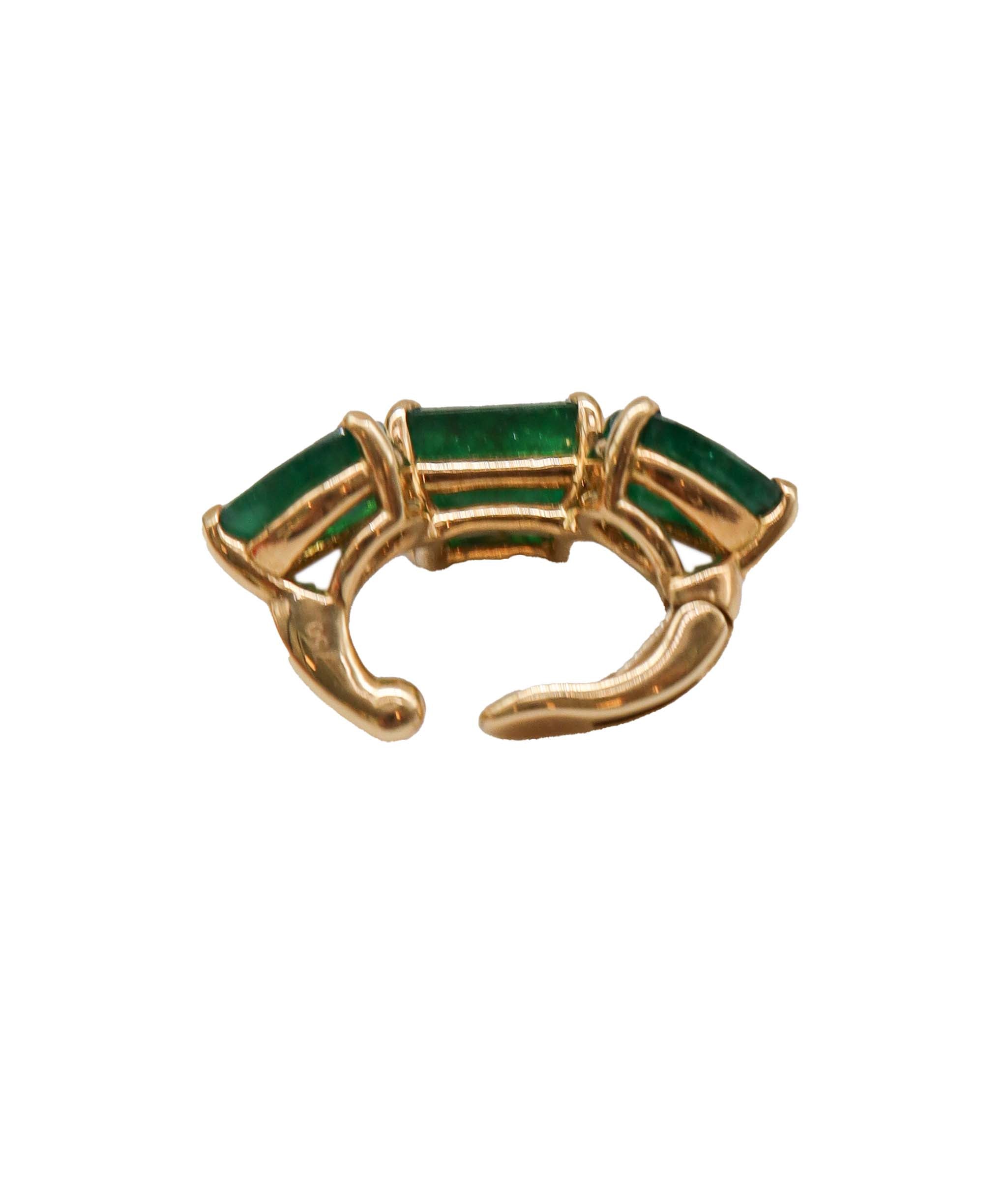 HEAR064 - 18K YELLOW GOLD WITH EMERALD 1
EARRING DXBS0841