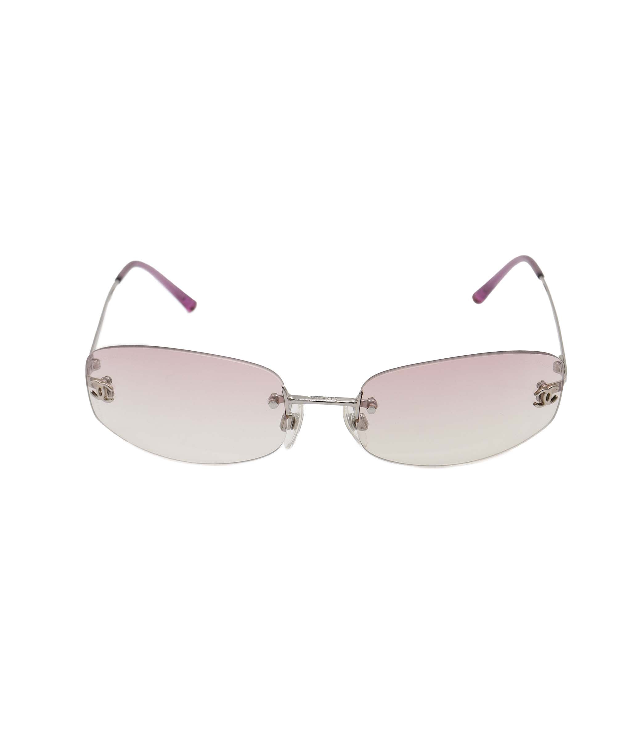 Chanel Pink Rimless CC Aviators - DXBS0923