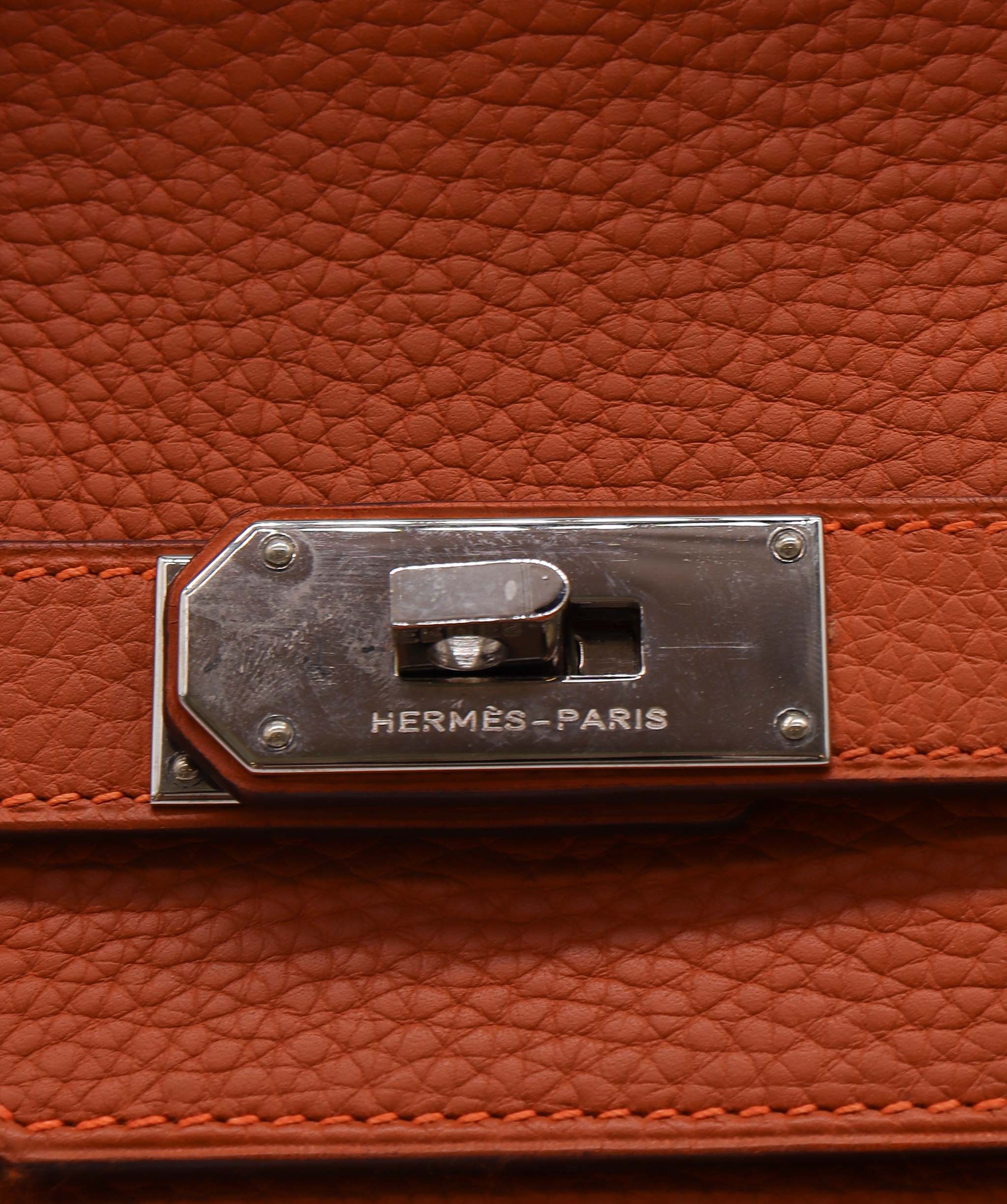 Hermes Shoulder Birkin JPG Orange Togo PHW #i  DXBA0069