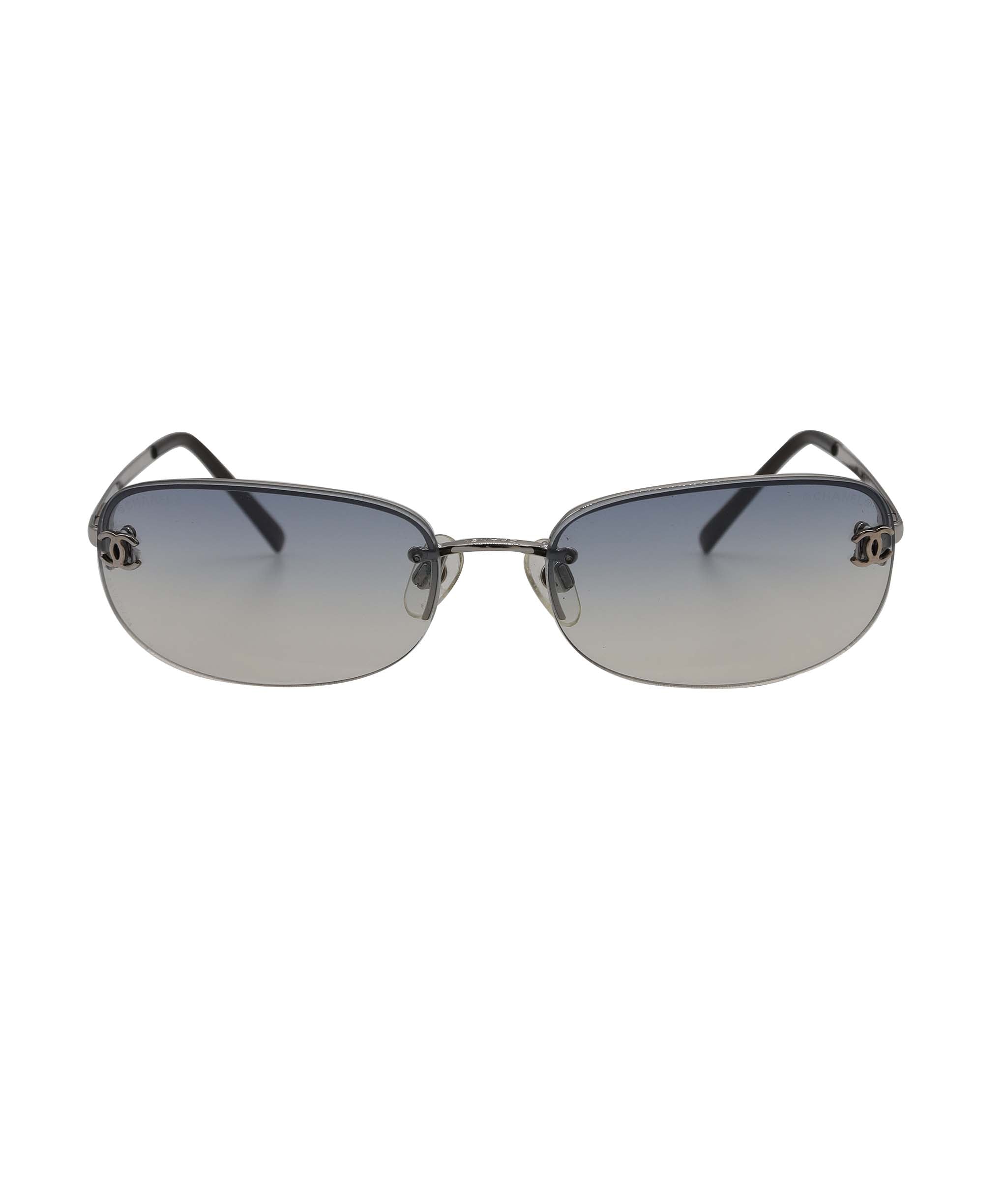 Chanel Grey Rimless CC Aviators - DXBS0927