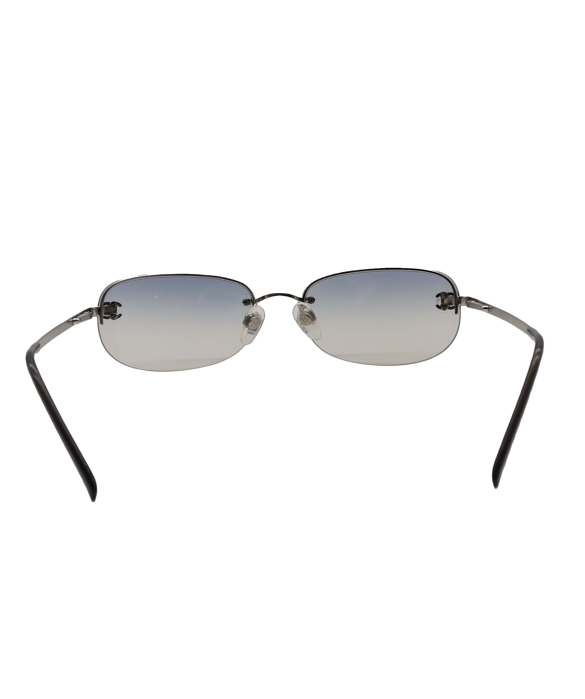 Chanel Grey Rimless CC Aviators - DXBS0927