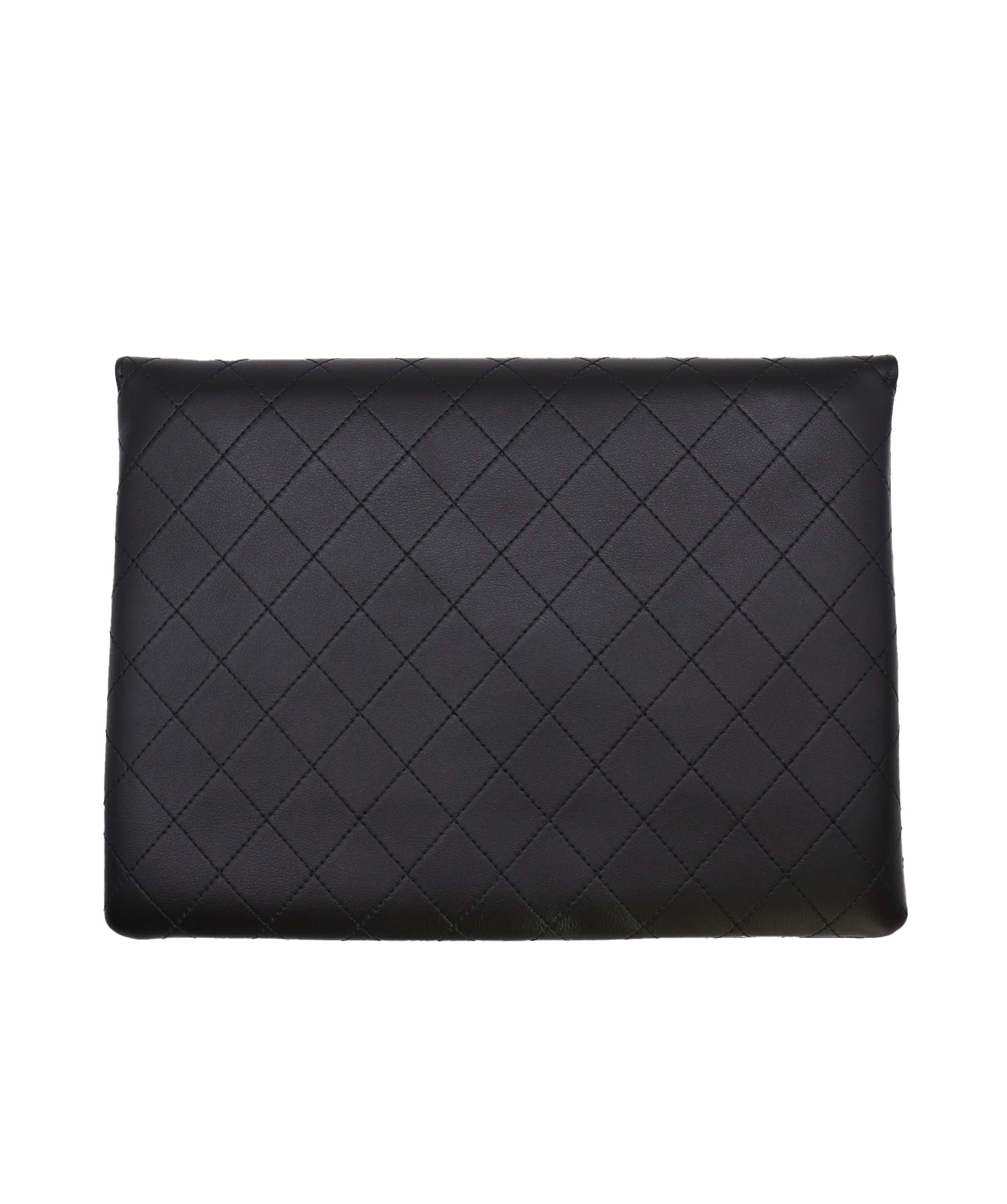 Chanel Black Mixed hardwear quilted Clutch full set UKL1445