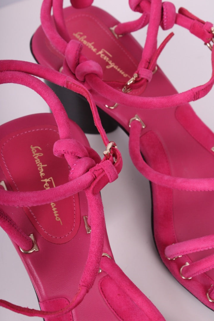 Salvatore Ferragamo Rope Heels Pink 5