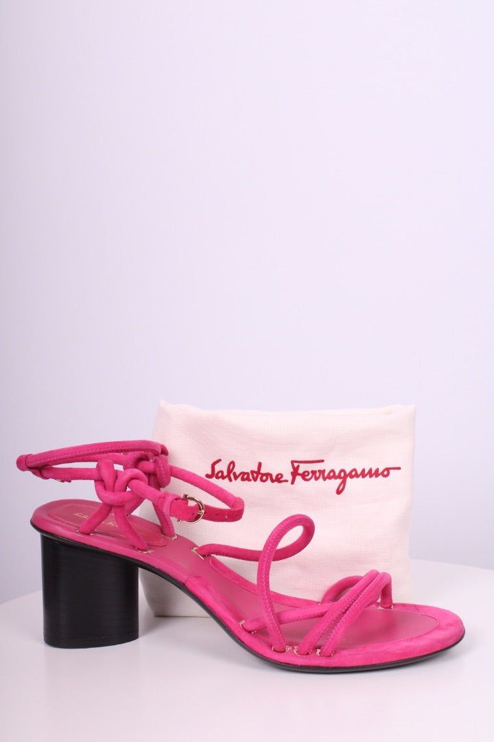 Salvatore Ferragamo Rope Heels Pink 5