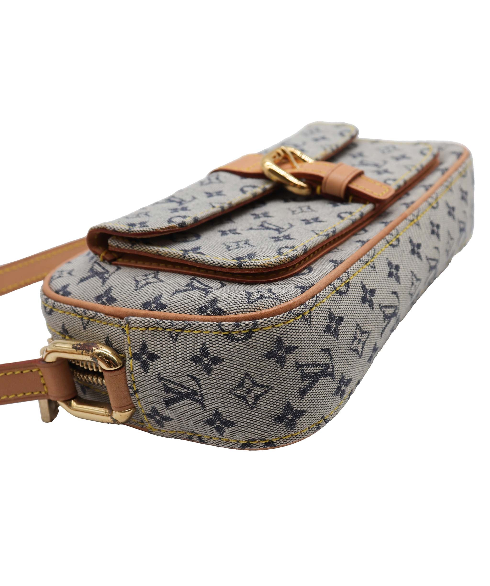 LOUIS VUITTON Monogram Mini Juliet MM Shoulder Bag Blue M92004 LV Auth 93590 DXBV0210