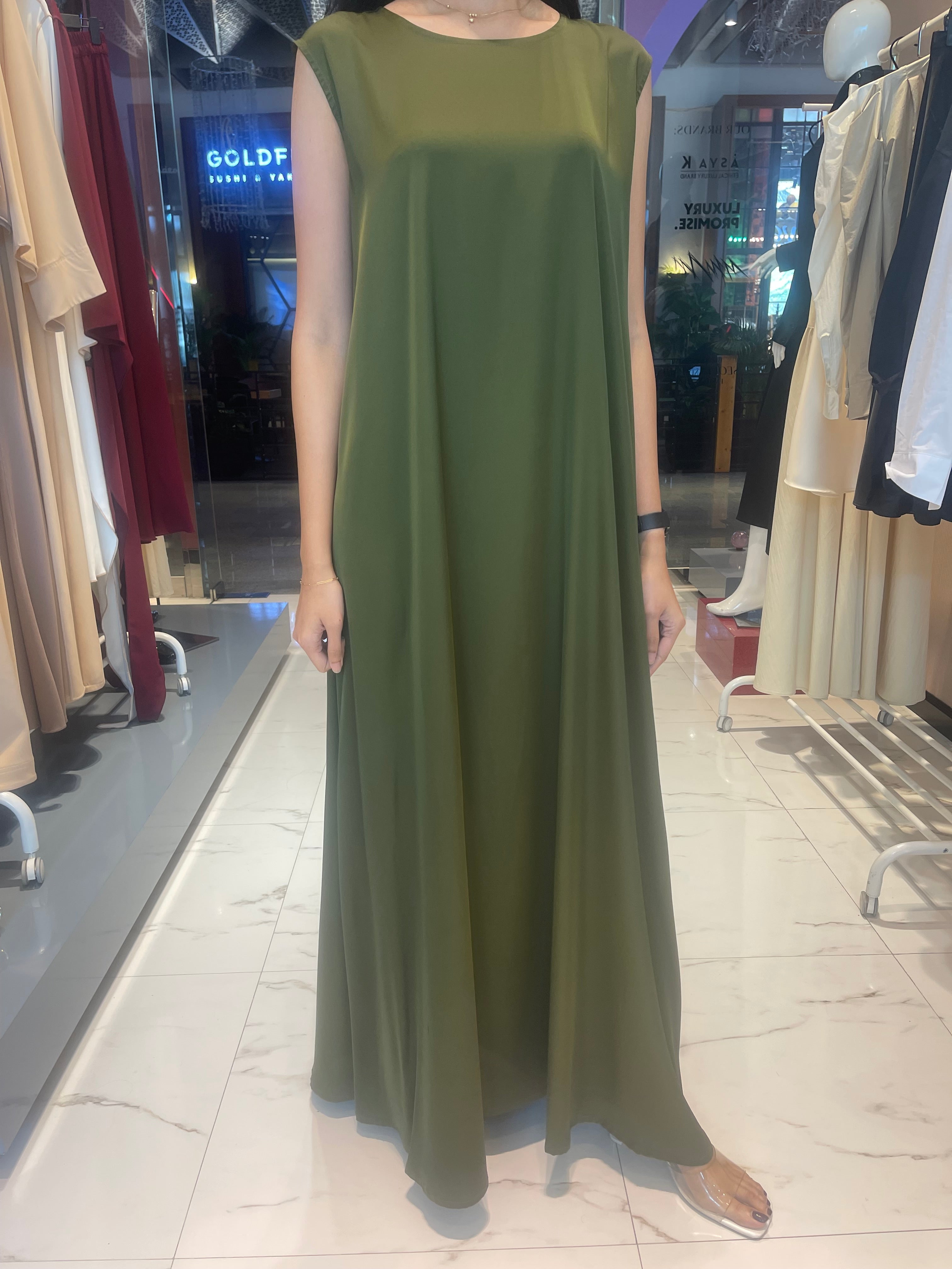 A-LINE SLEEVELESS DRESS (فستان) "AMIRA" (ARMANI SILK COLLECTION)