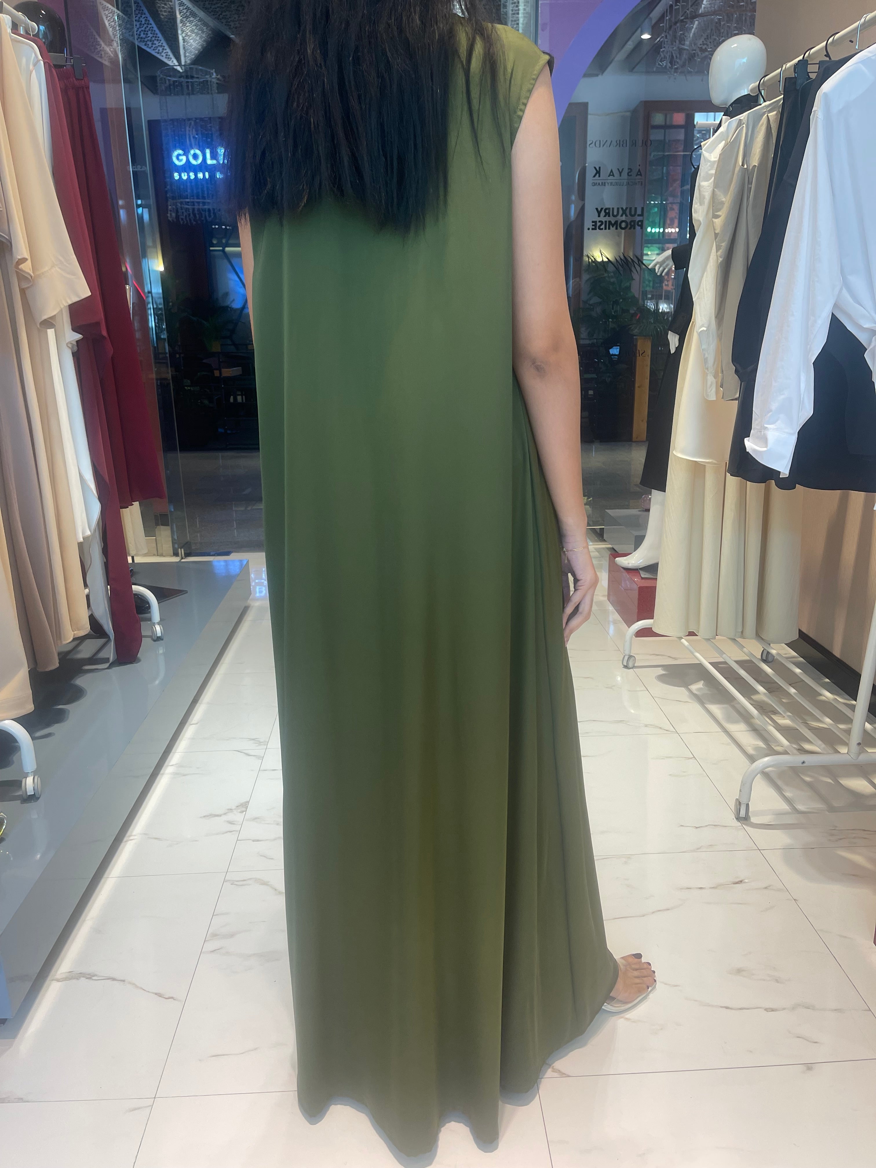 A-LINE SLEEVELESS DRESS (فستان) "AMIRA" (ARMANI SILK COLLECTION)