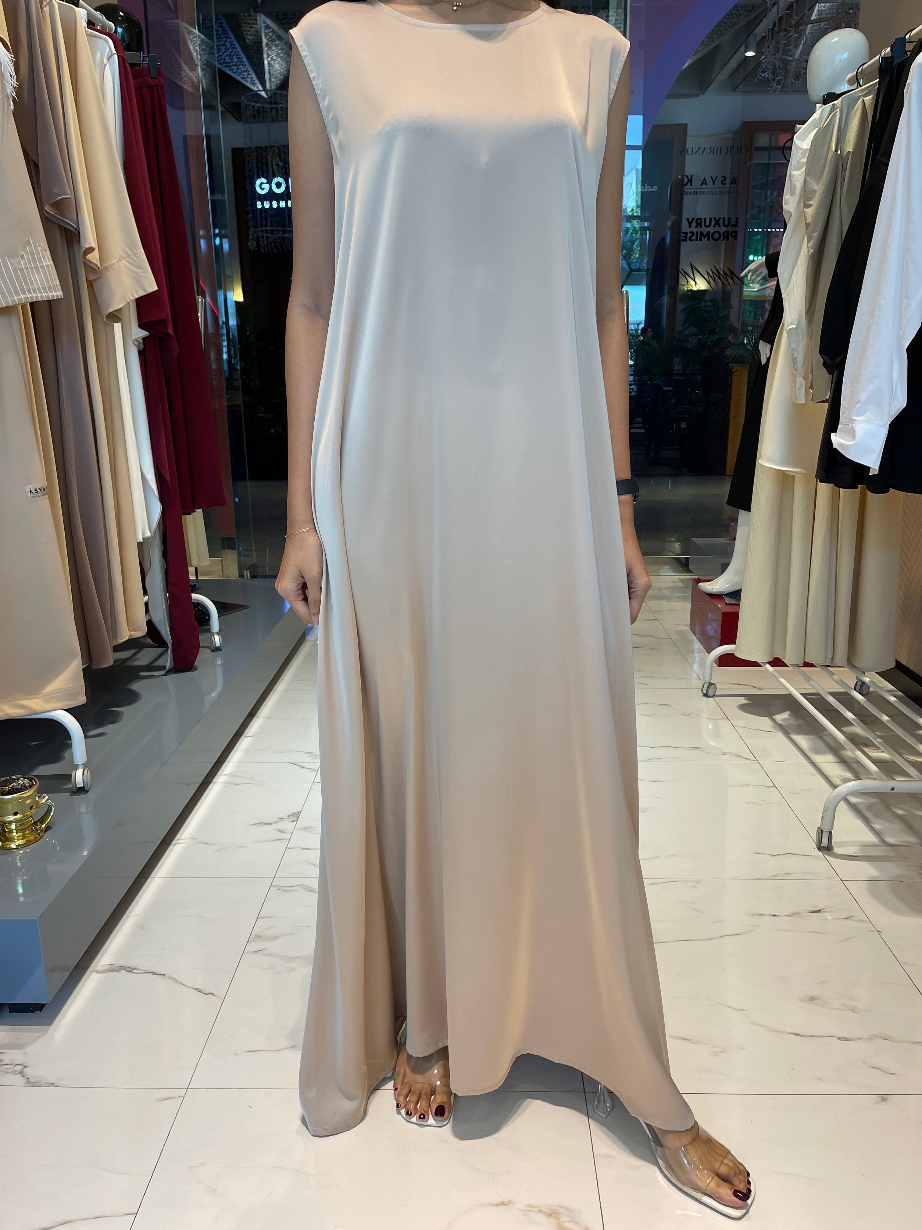 A-LINE SLEEVELESS DRESS (فستان) "AMIRA" (ARMANI SILK COLLECTION)